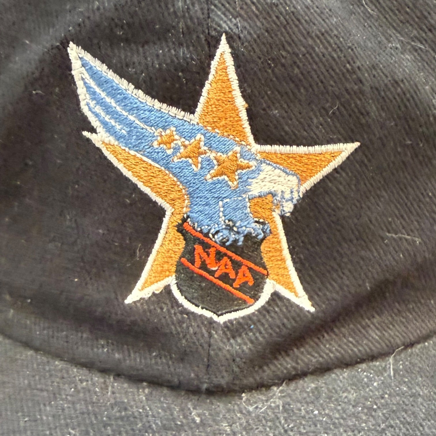 Vintage NAA Strapback Hat Black