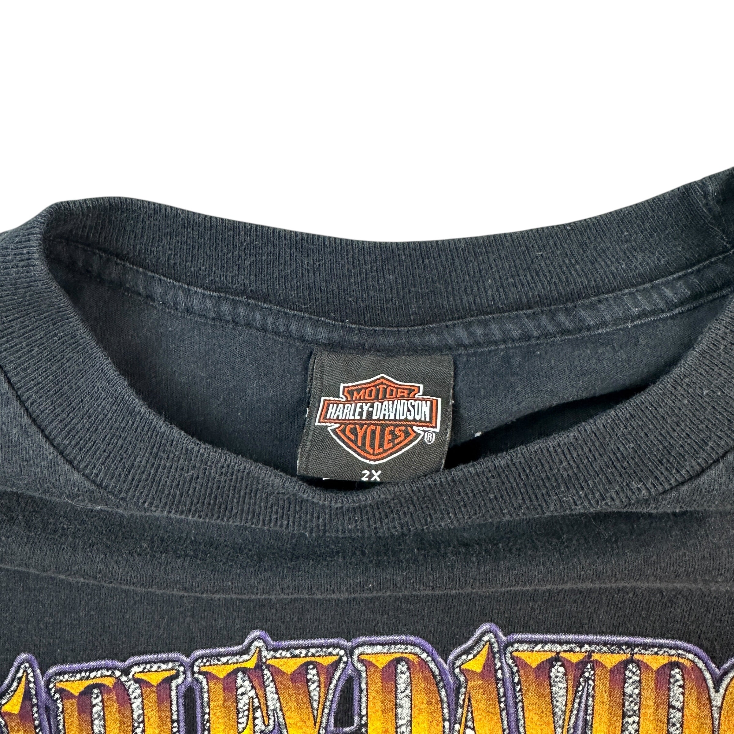 Vintage Harley Davidson Lubbock Texas Tee Black