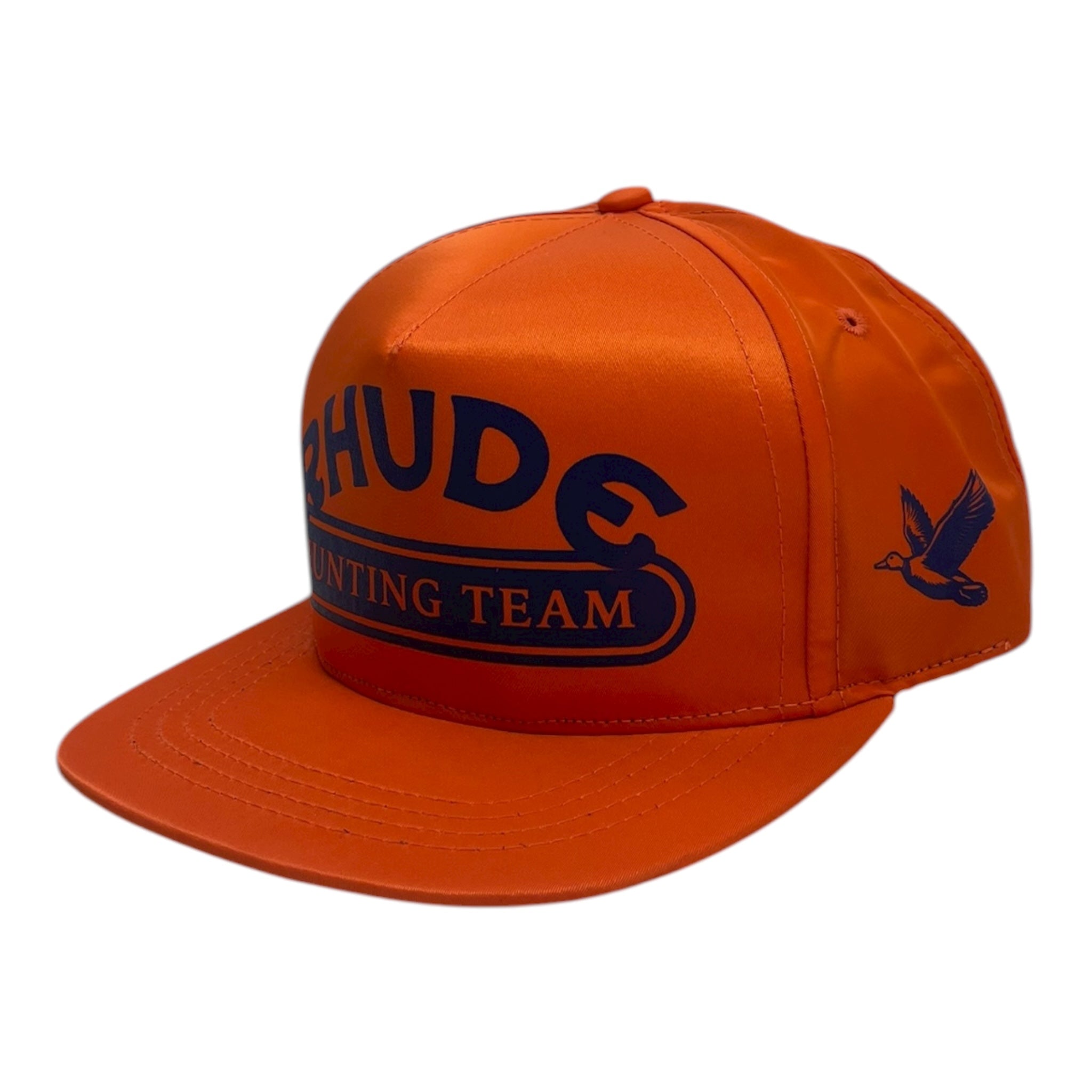 Rhude Hunting Team Nylon Strap Back Hat Orange
