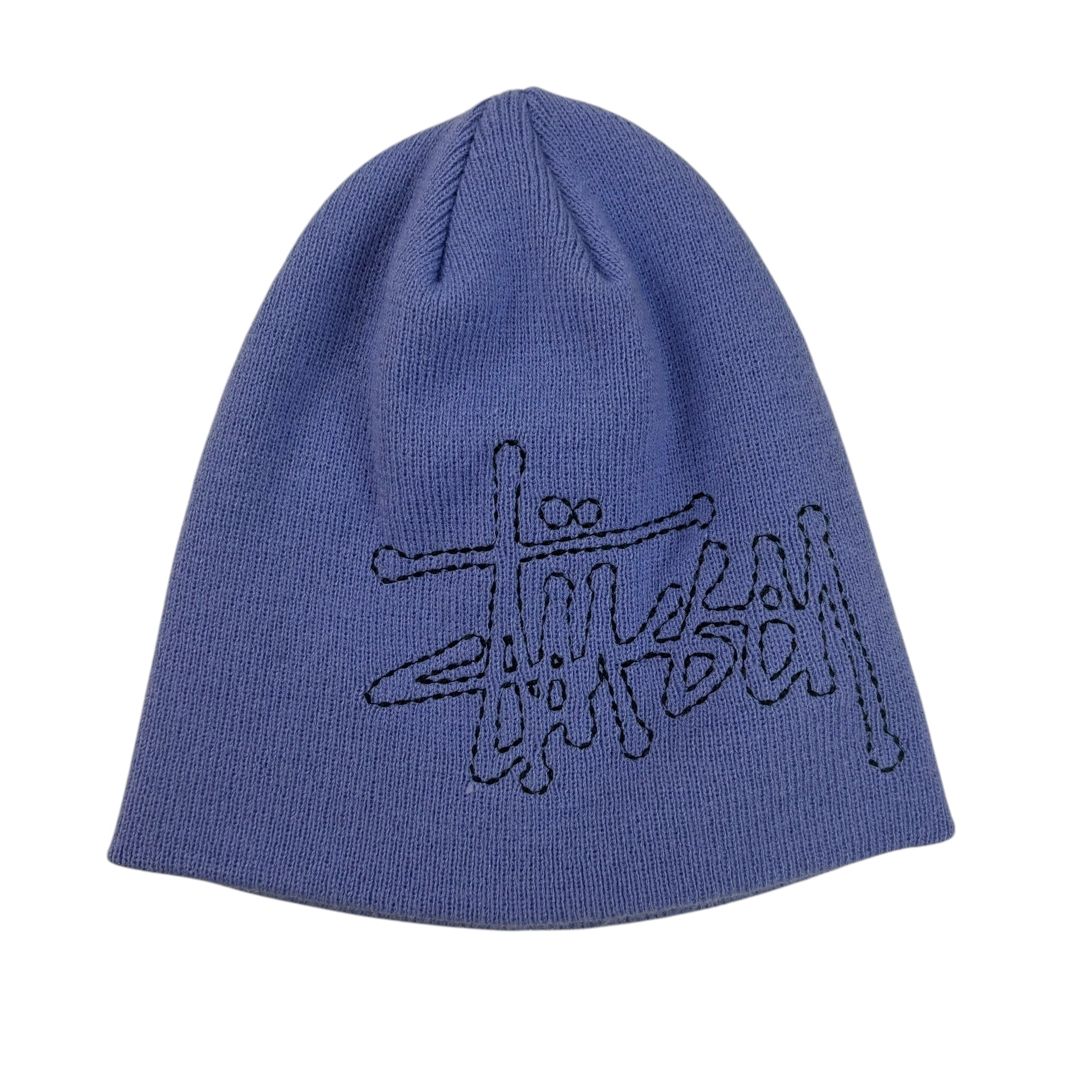 Stussy Basic Logo Stitch Skullcap Beanie Lavender