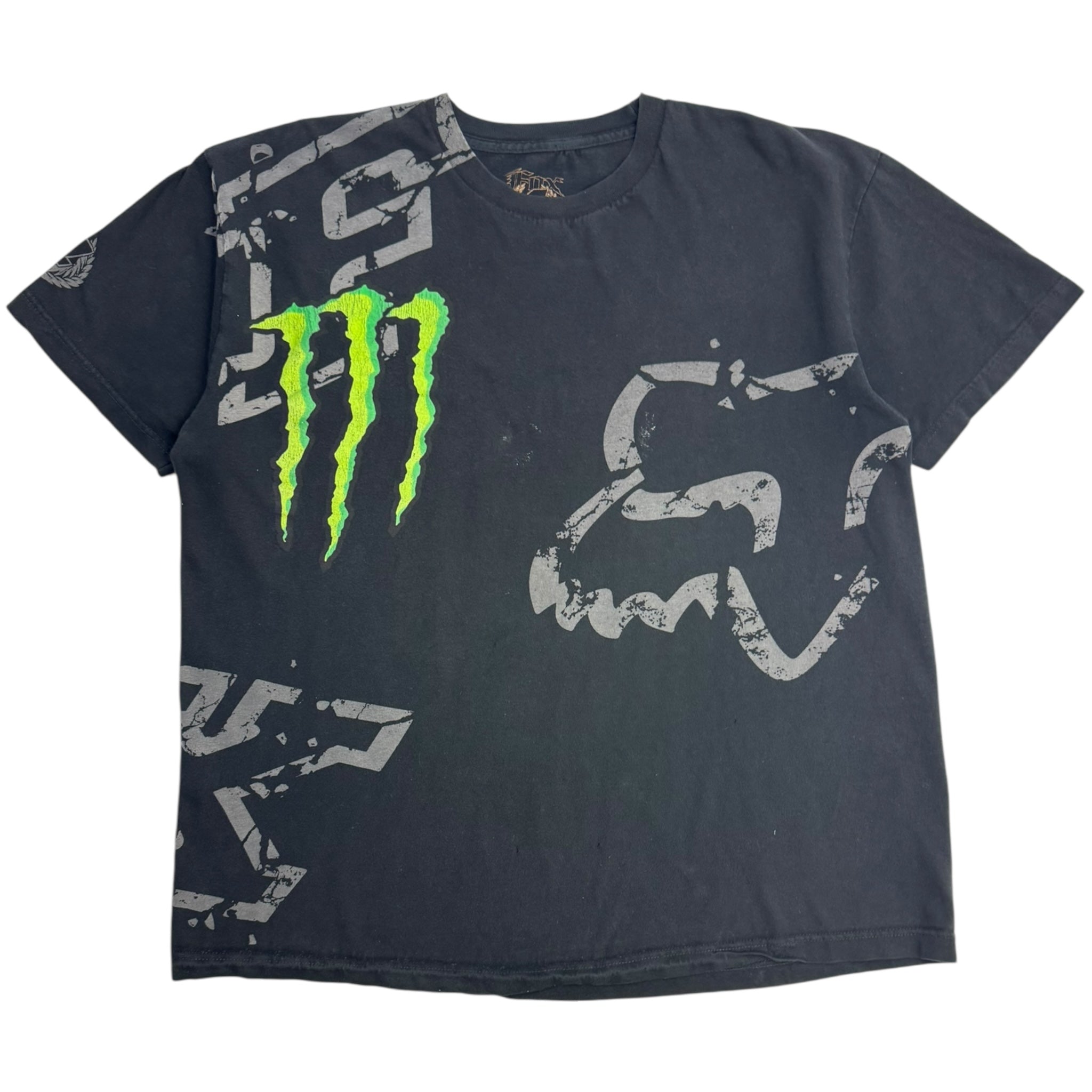 Y2K Fox Racing x Monster Energy Wrap Around T-Shirt