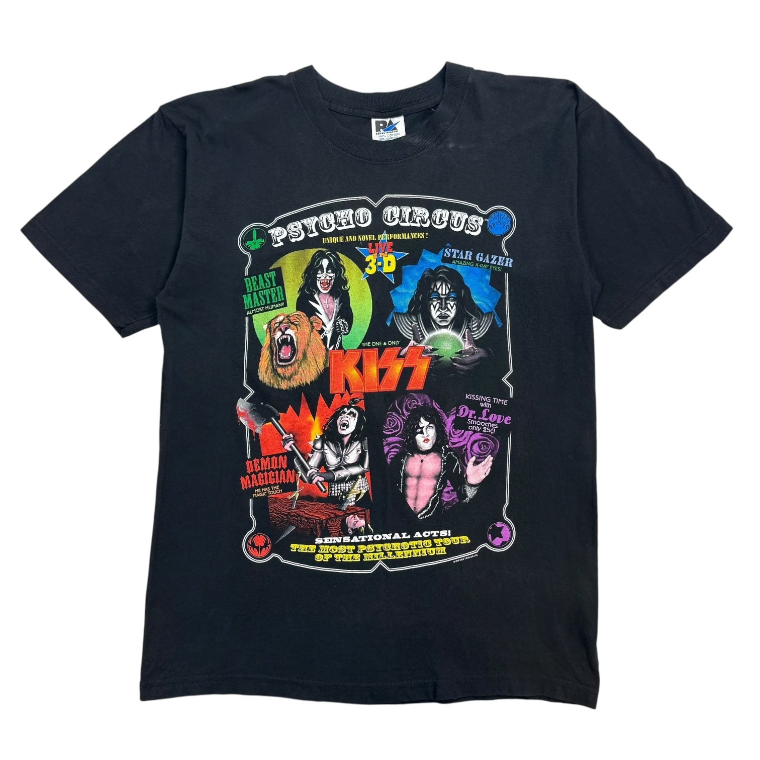 1998 Kiss Psycho Circus Tee Black
