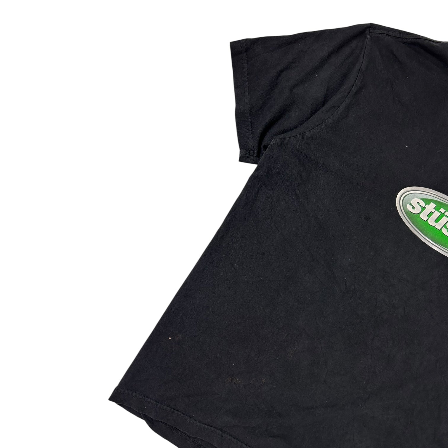 Stussy Emblem Pigment Dyed T-Shirt Black