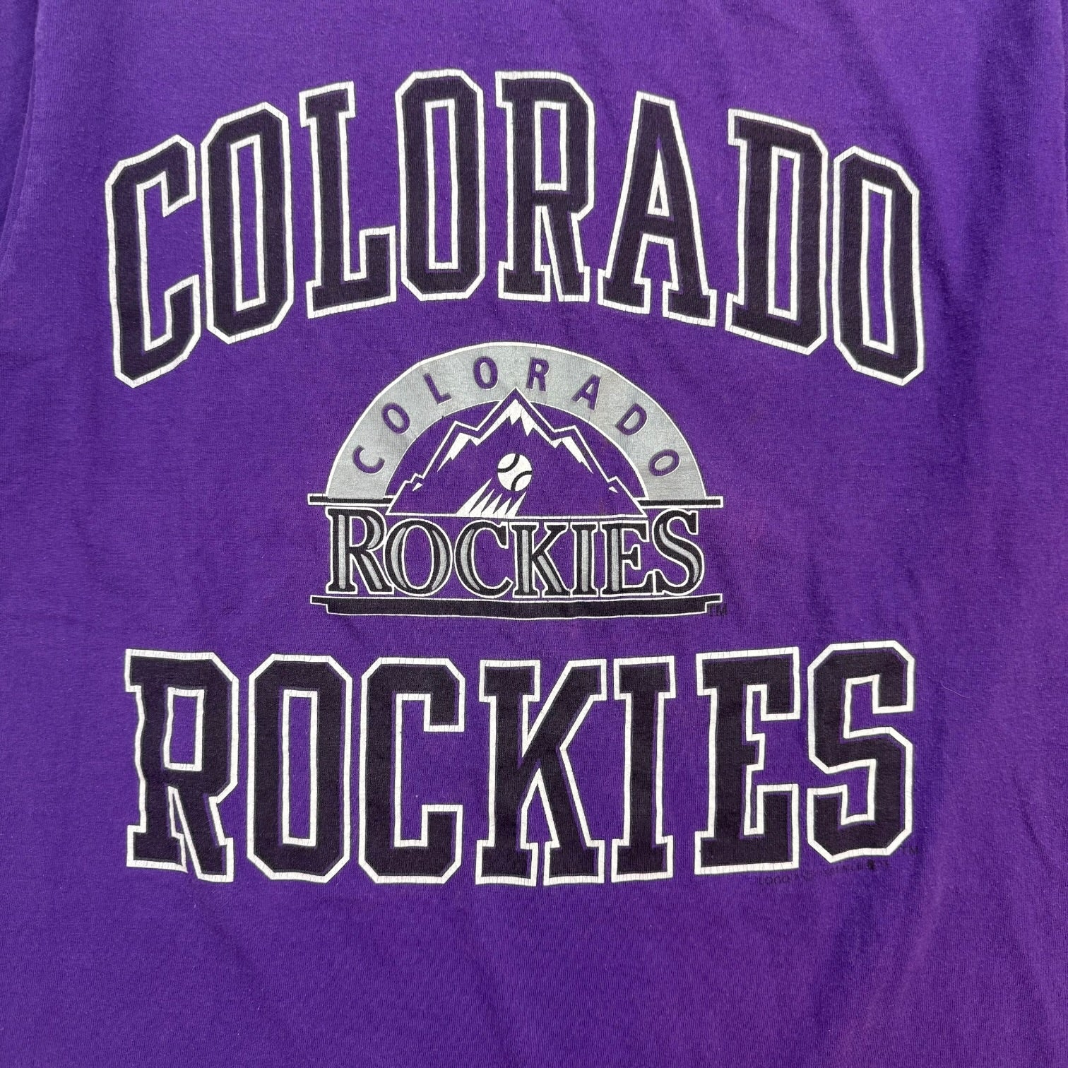 Vintage Colorado Rockies Tee Purple