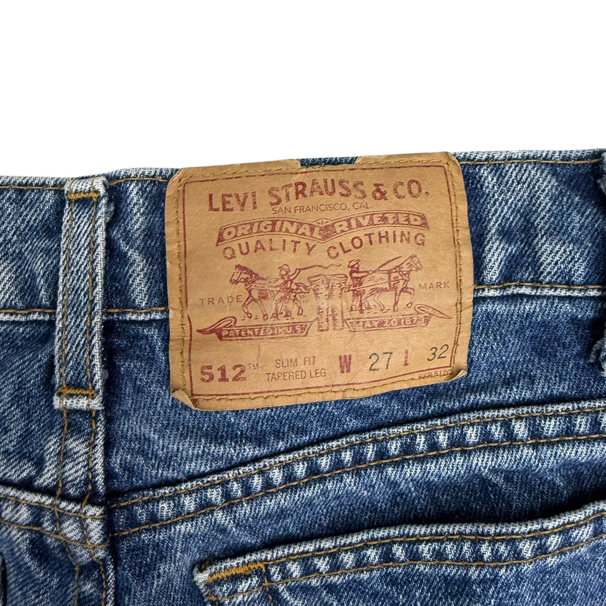 (W) Levi’s 512 Medium Wash Jeans Blue