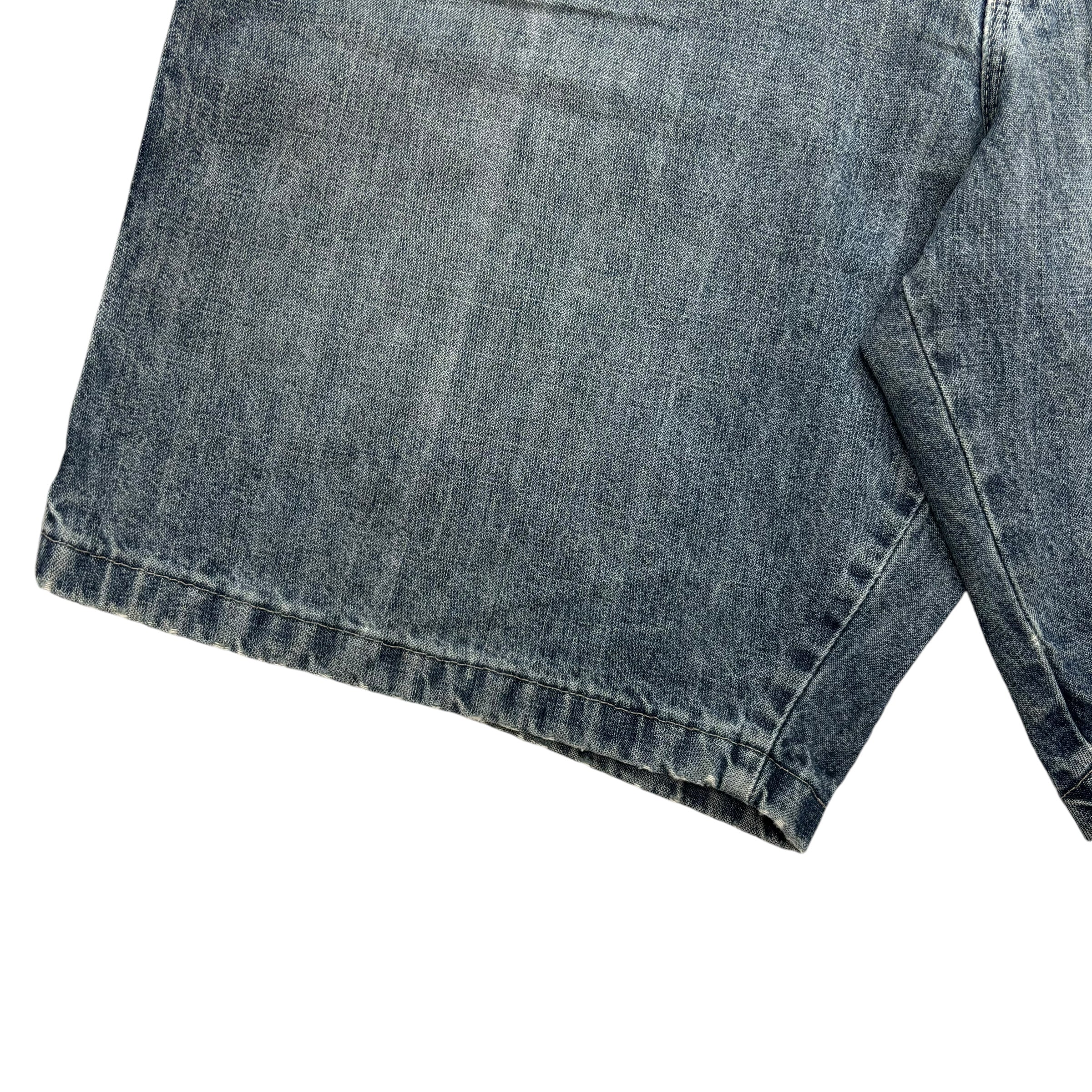 Vintage Wrangler Cargo Denim Shorts Dark Wash