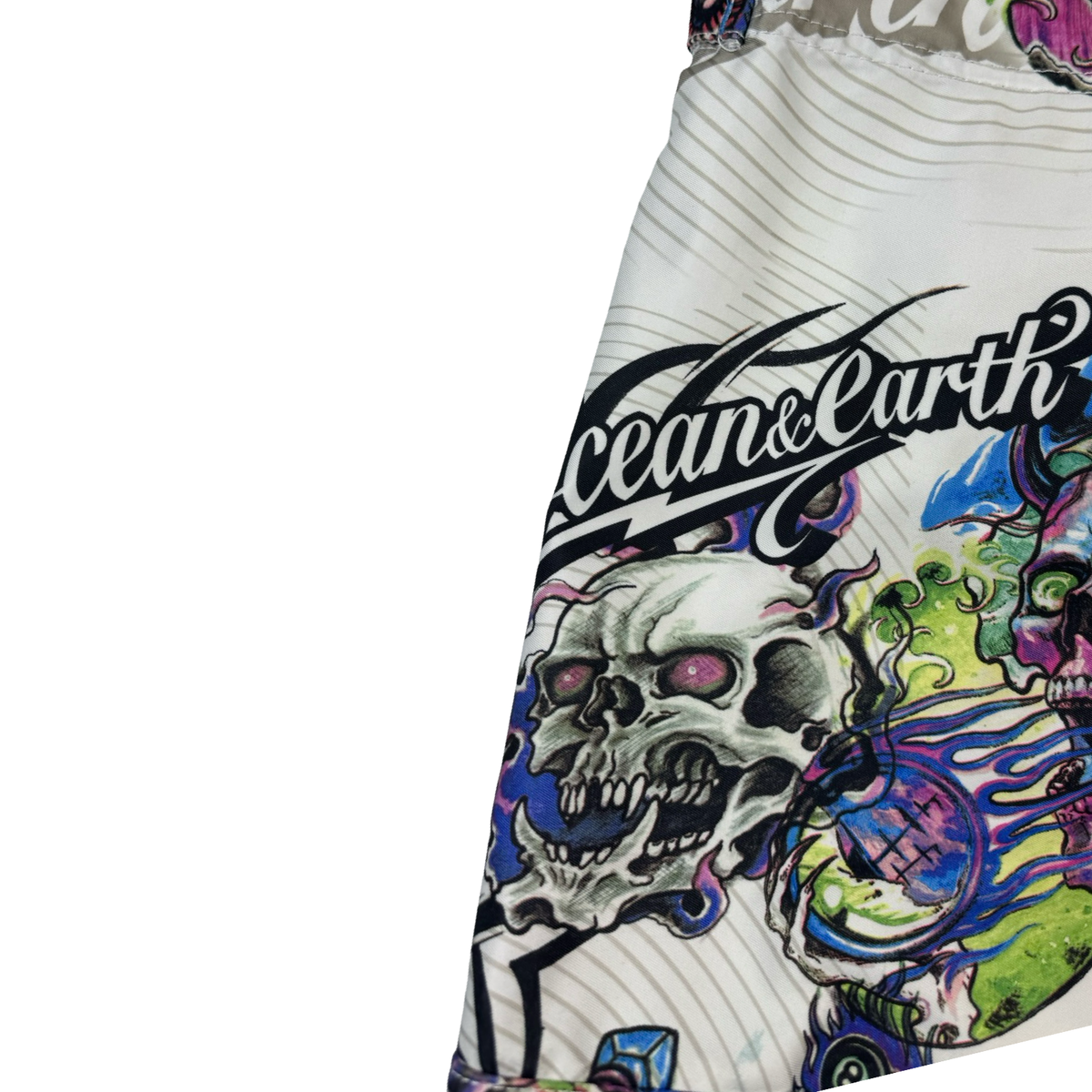 Vintage Ocean Earth Cyber Tattoo Mall Goth Shorts