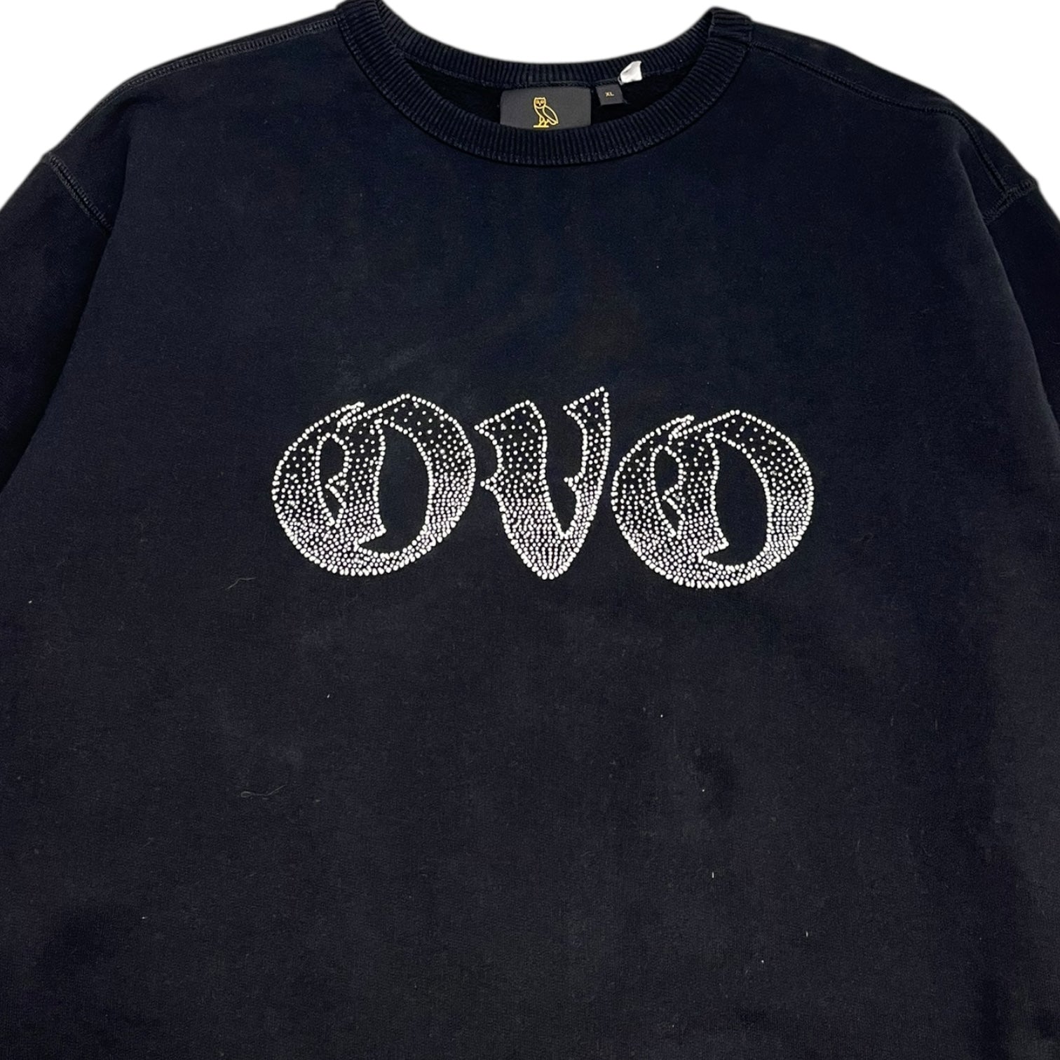 OVO Old English Rhinestone Crewneck