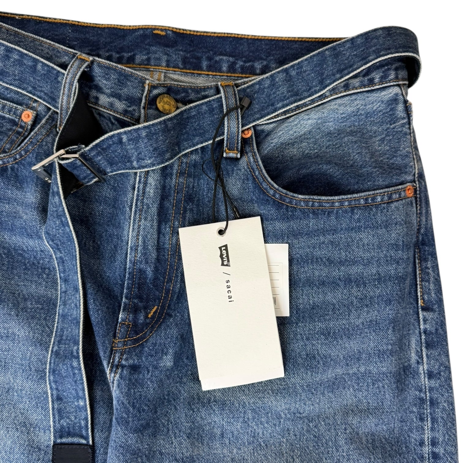 Sacai x Levi’s Baggy Denim Jeans Medium Wash