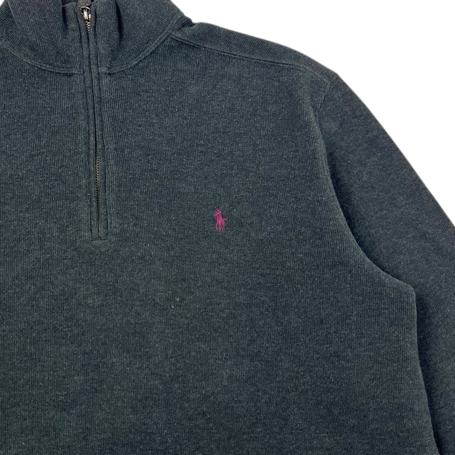 Vintage Polo Ralph Lauren 1/4 Zip Dark Grey