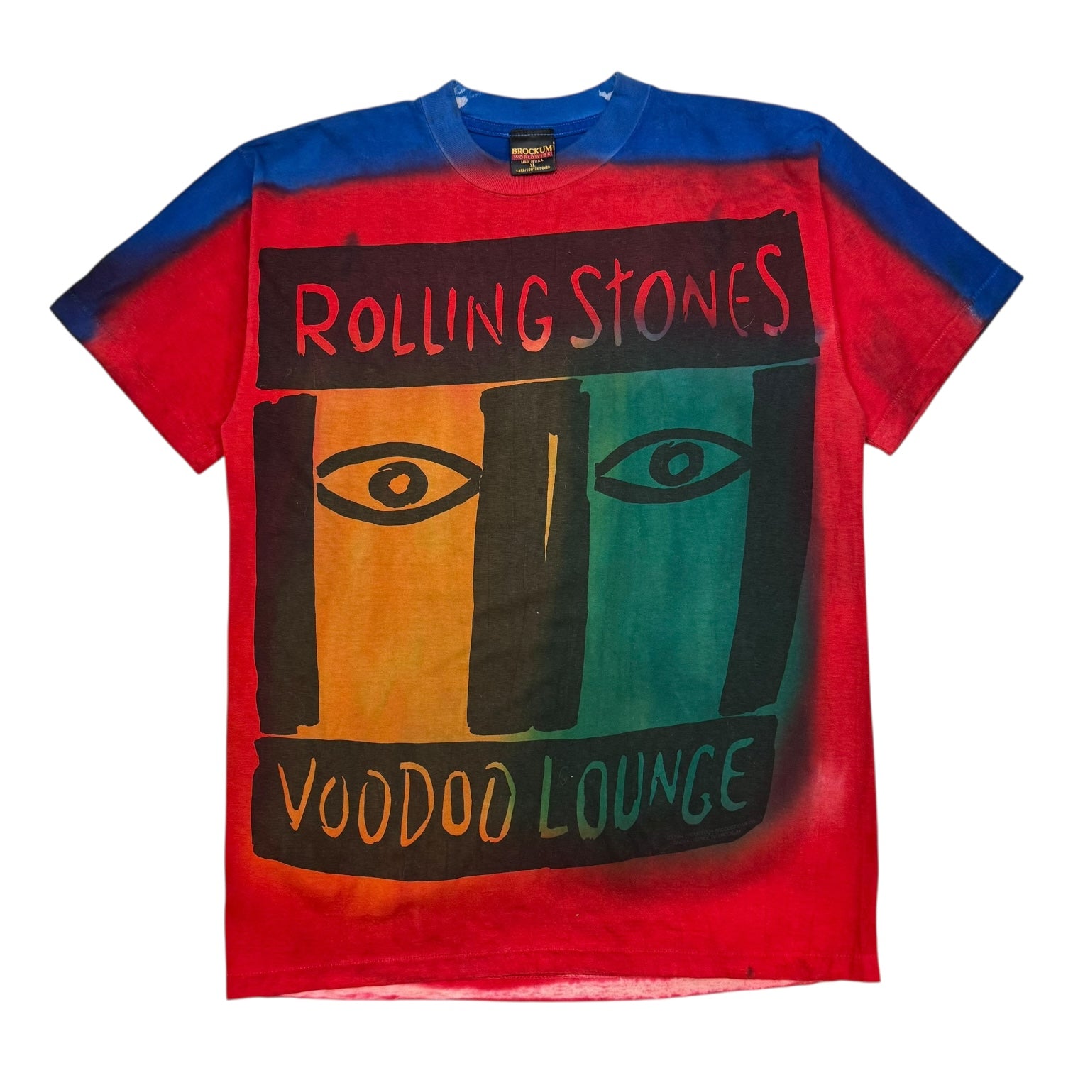 1994 Rolling Stones Voodoo Lounge Tee Red/Blue