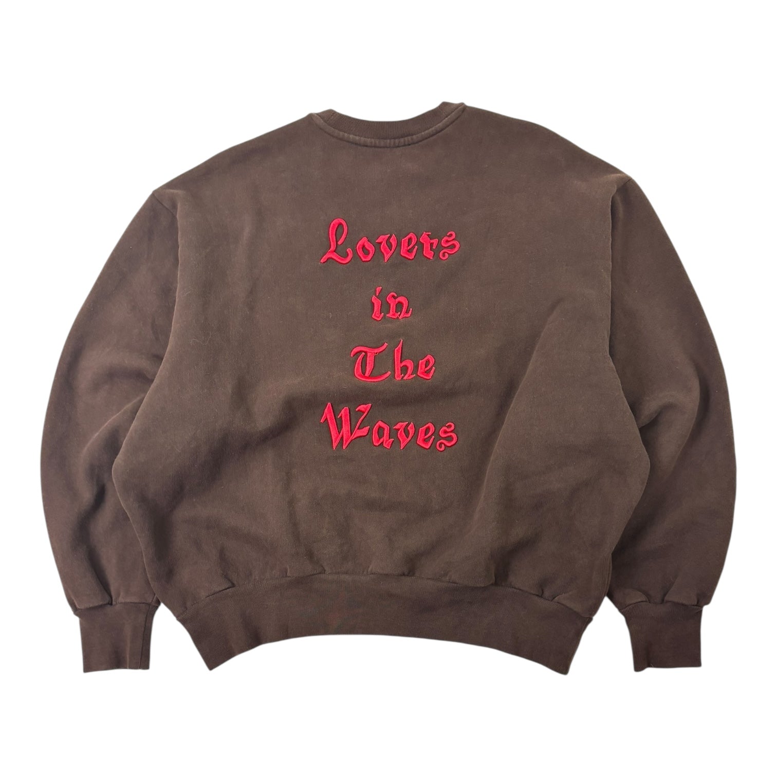 Acne Studios “Lovers In The Waves” Crewneck Brown