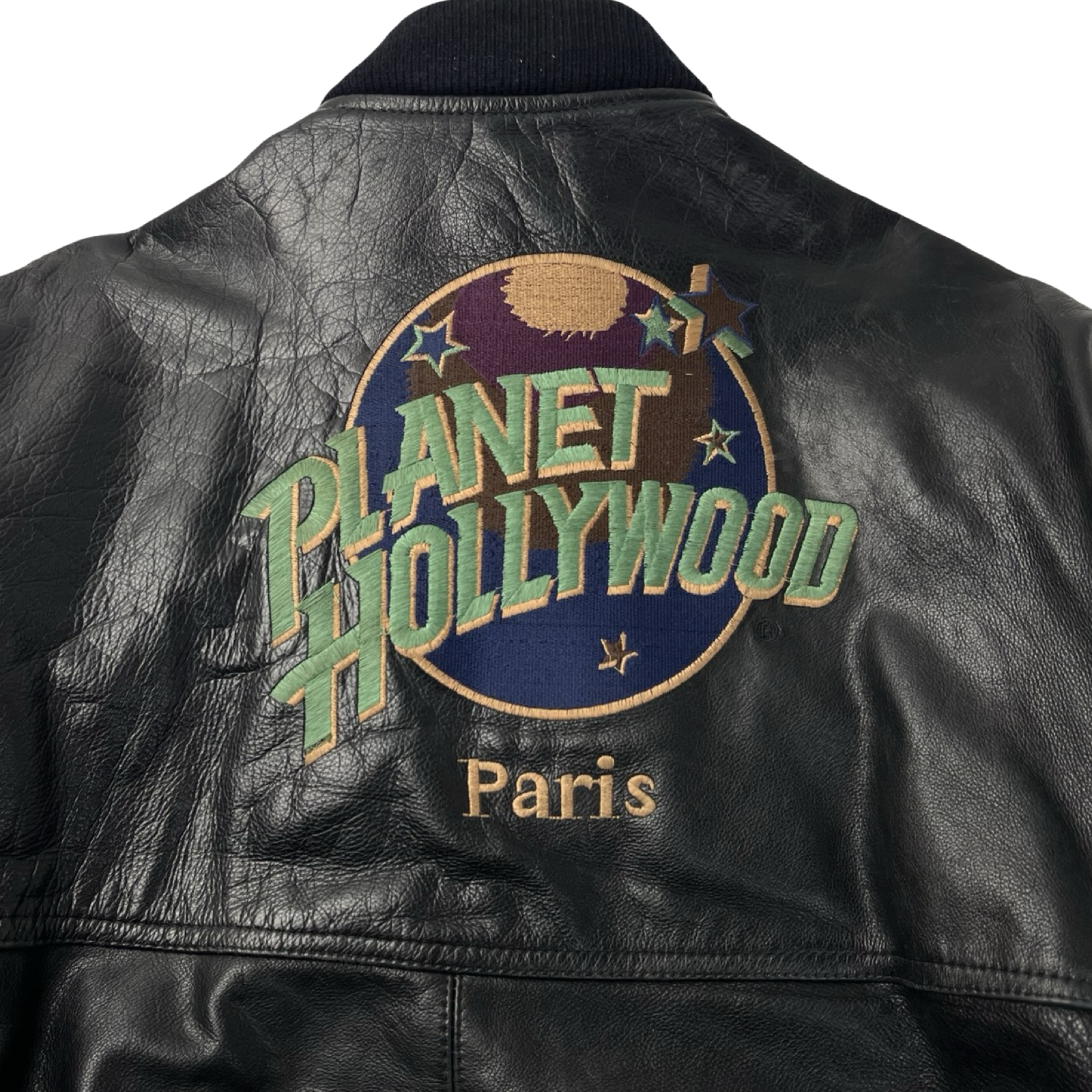 Vintage Reversible Planet Hollywood Paris Leather Jacket