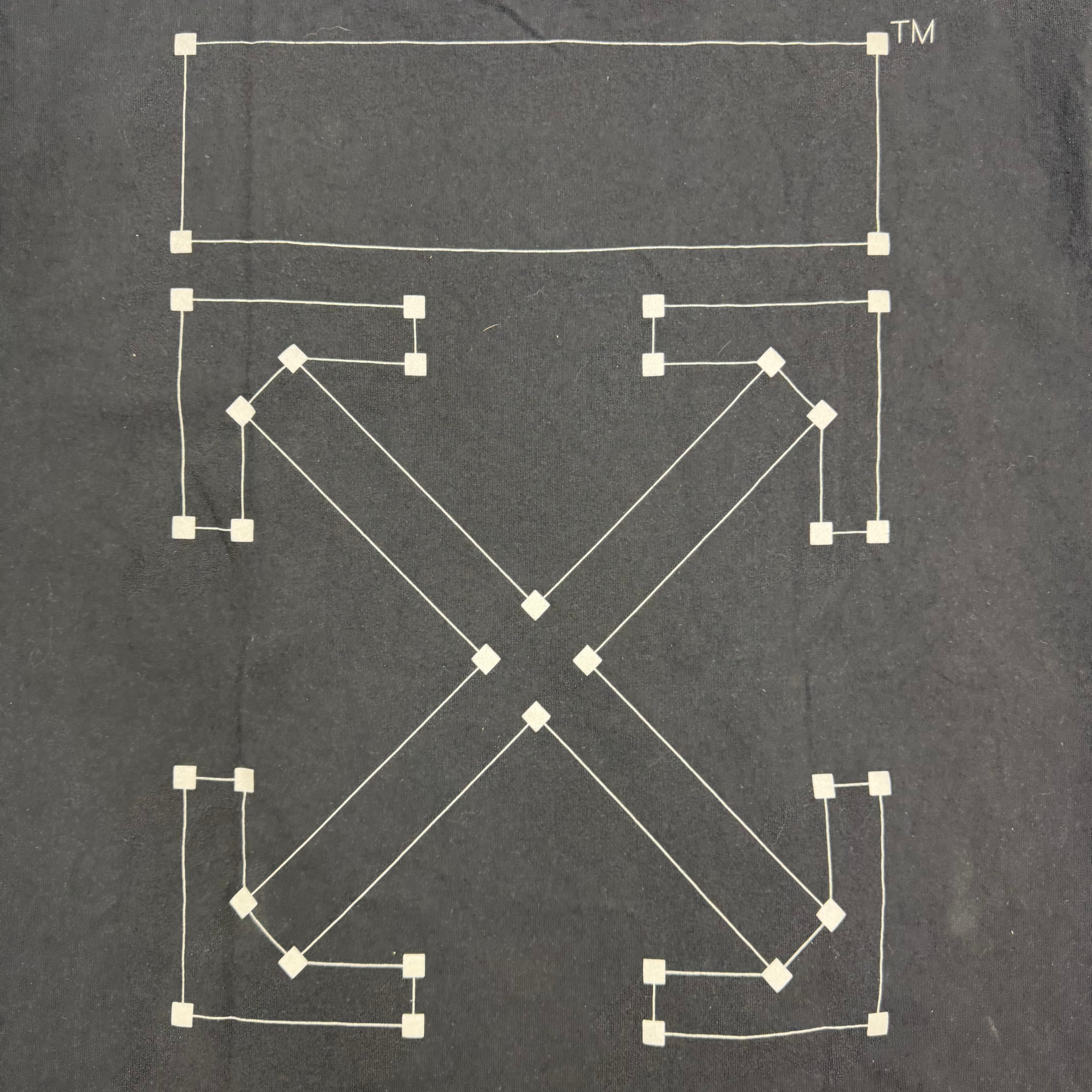 Off White Back Bone Tee Black