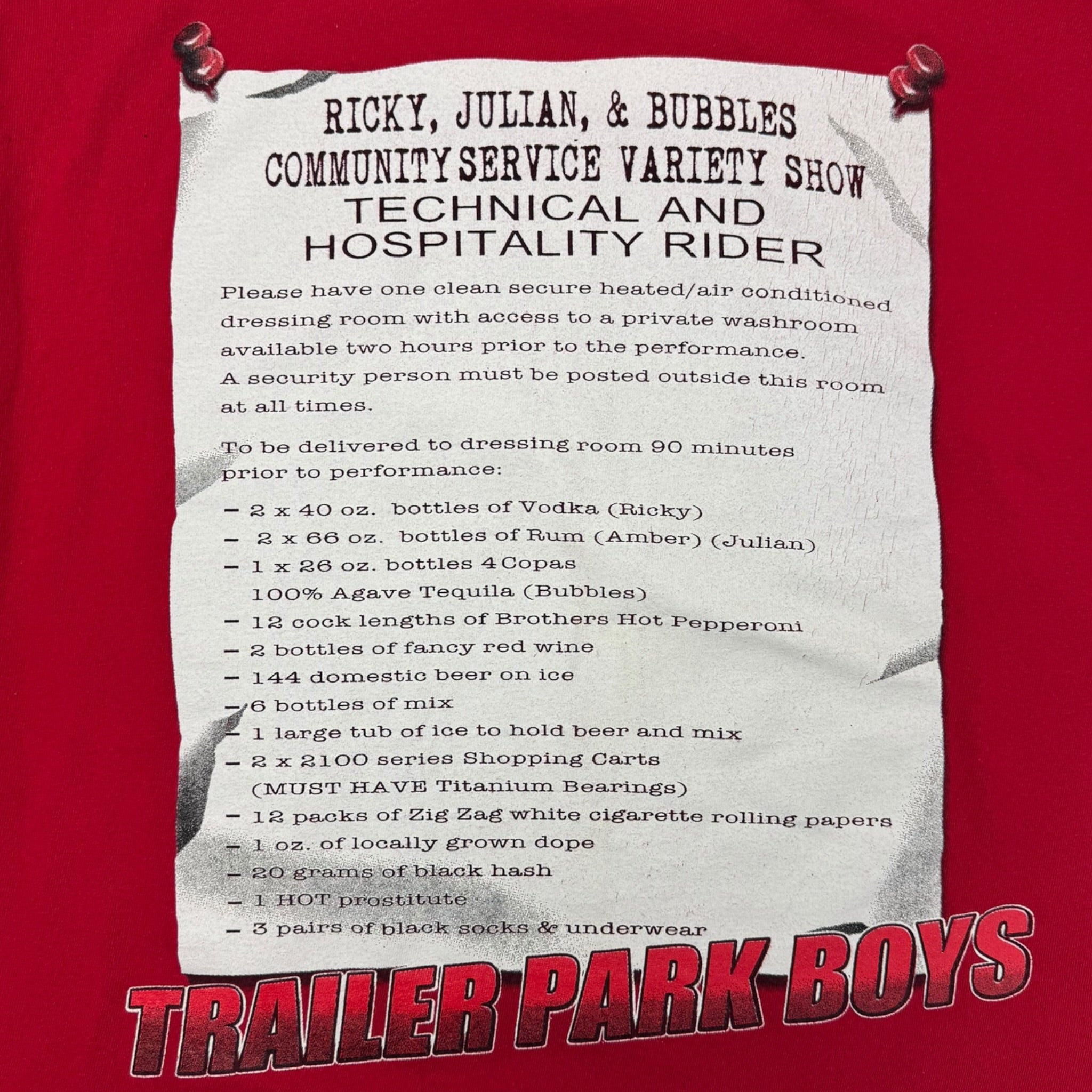 2009 Trailer Park Boys “Community Service” T-Shirt