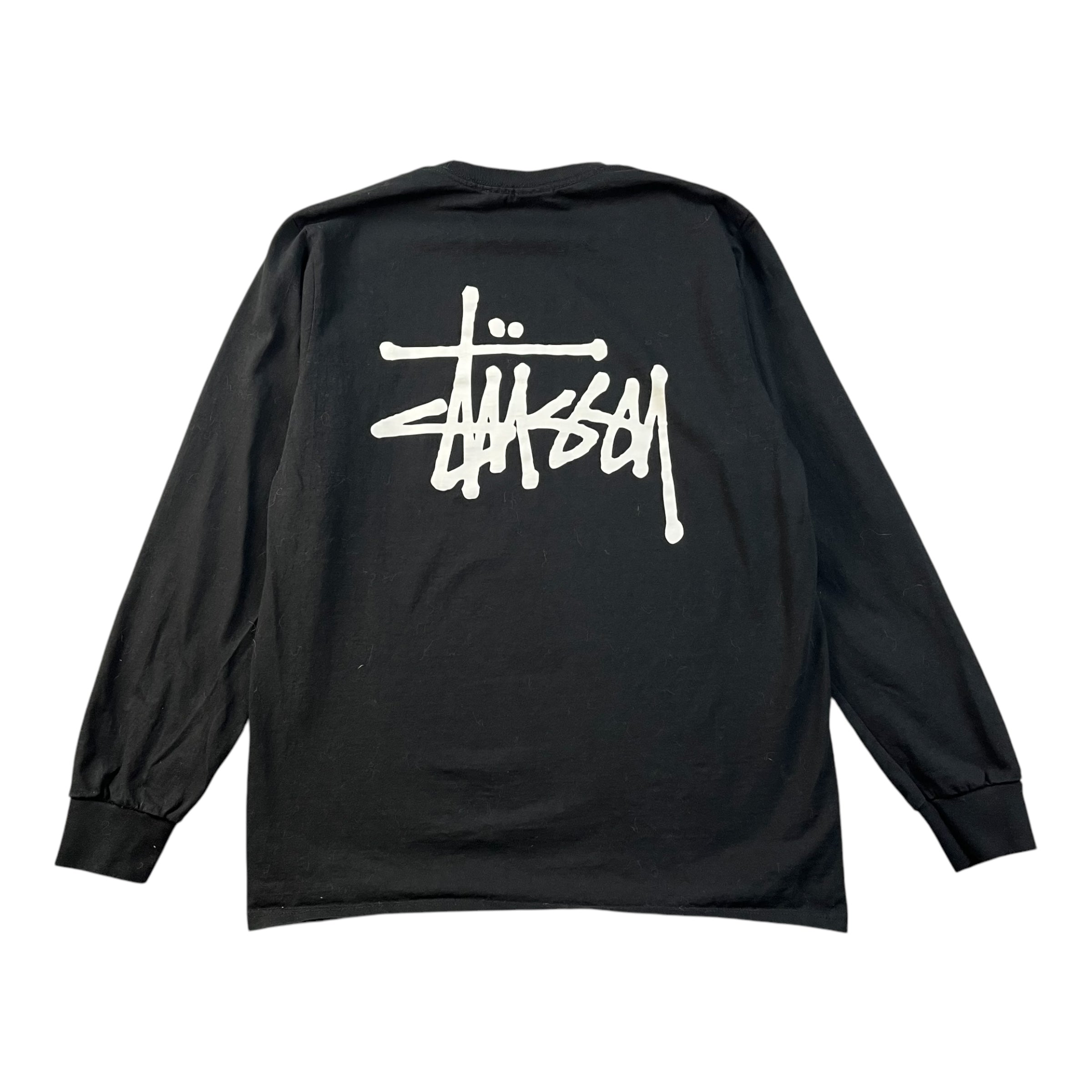 Stussy Stock Logo Tee Black