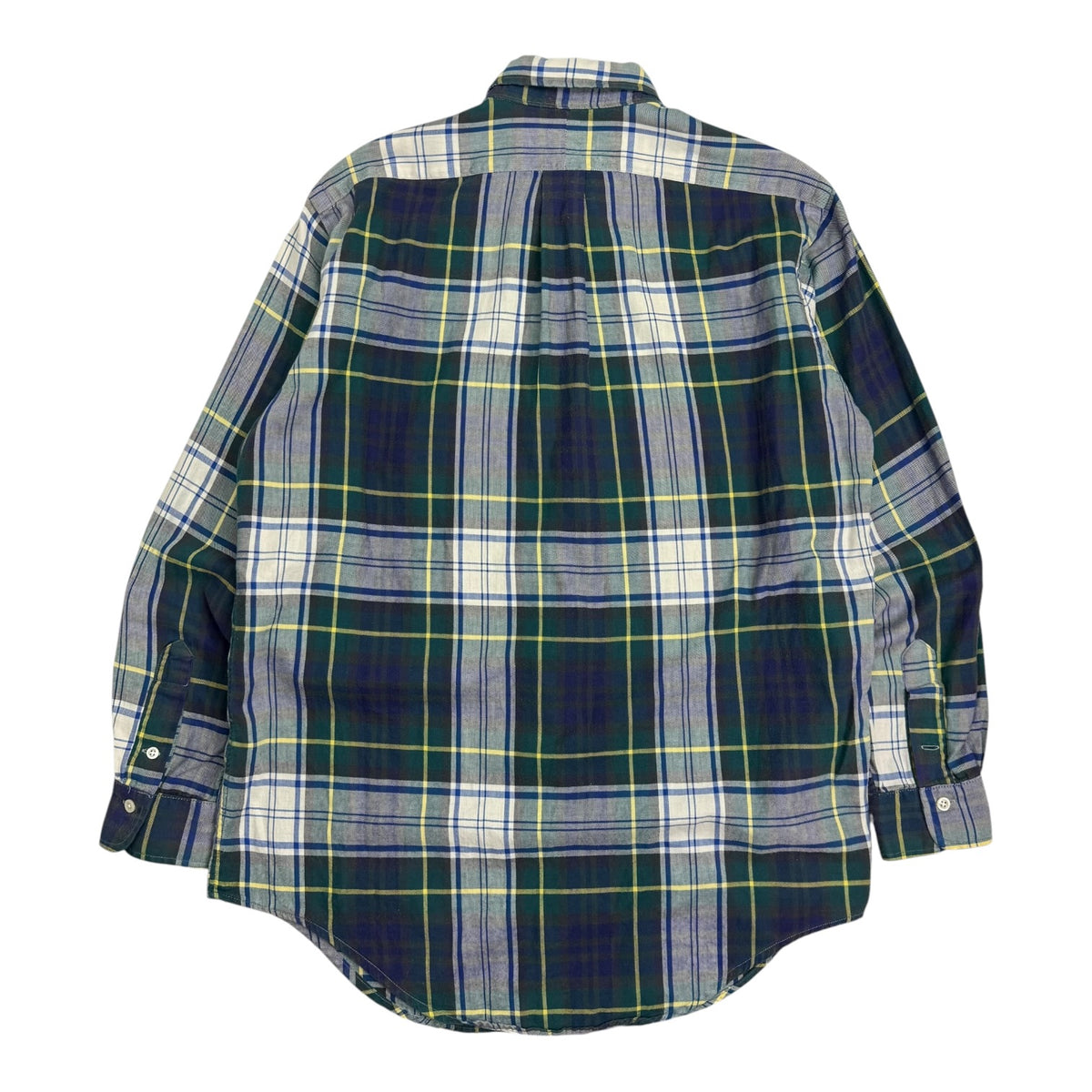 Vintage Polo Ralph Lauren L/S Button Up Plaid Green