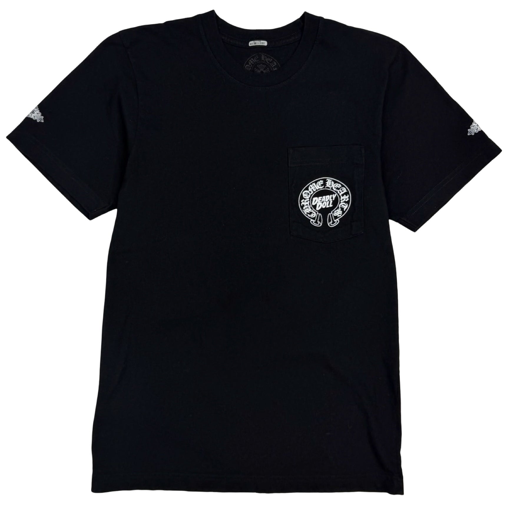 Chrome Hearts X Deadly Doll Horseshoe Pocket Tee Black
