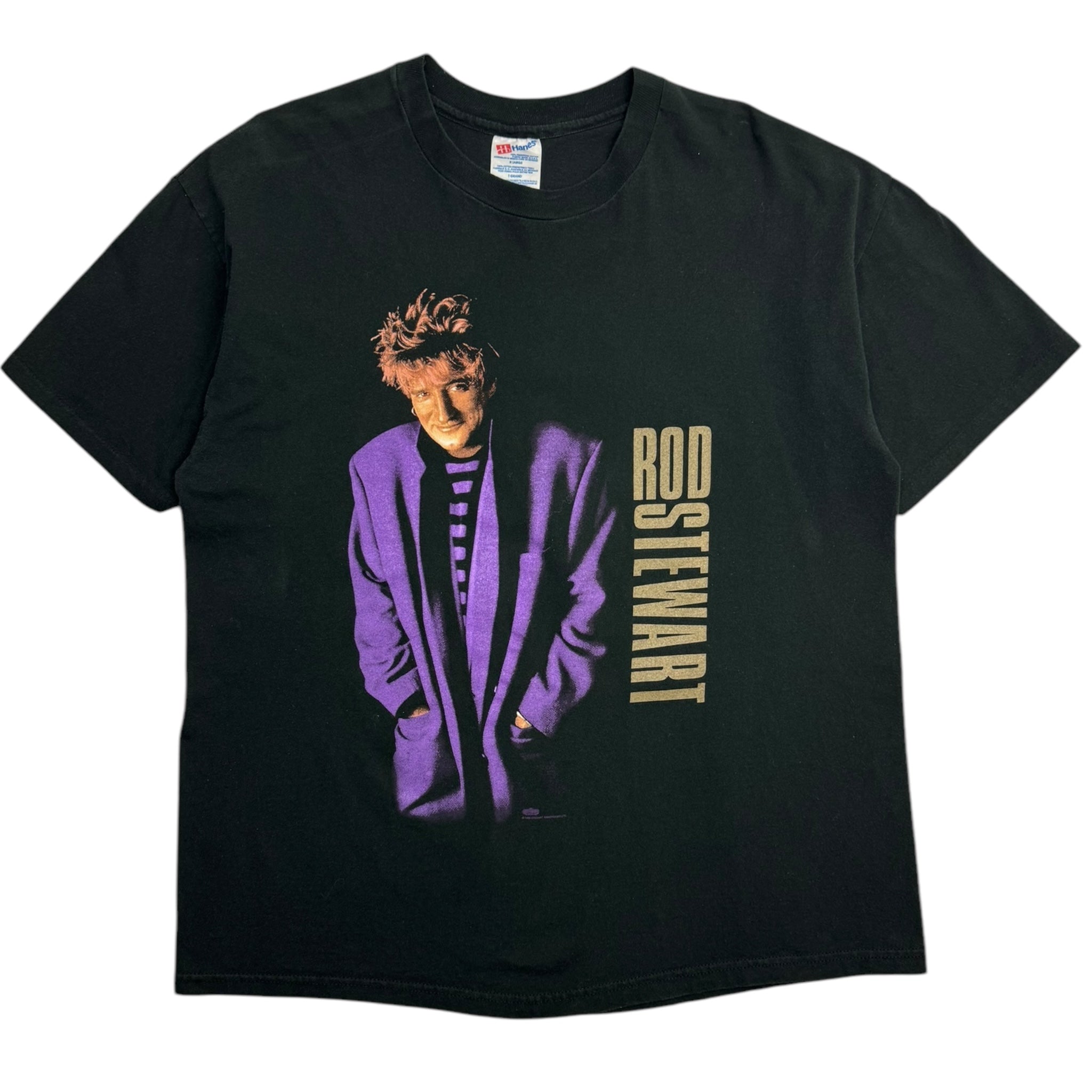 1996 Rod Stewart Live Tee Black