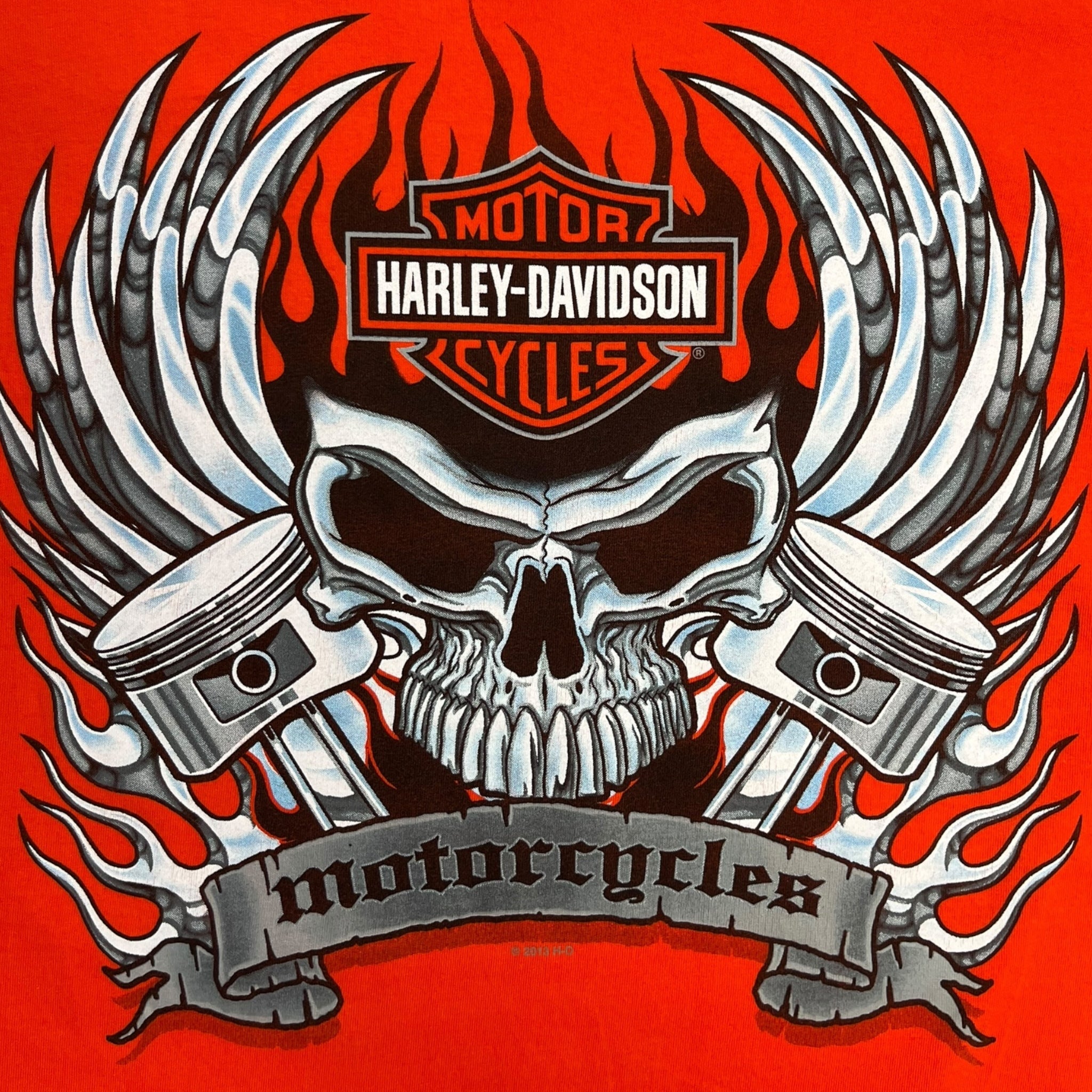 Harley Davidson Gilette Wyoming T-Shirt Orange