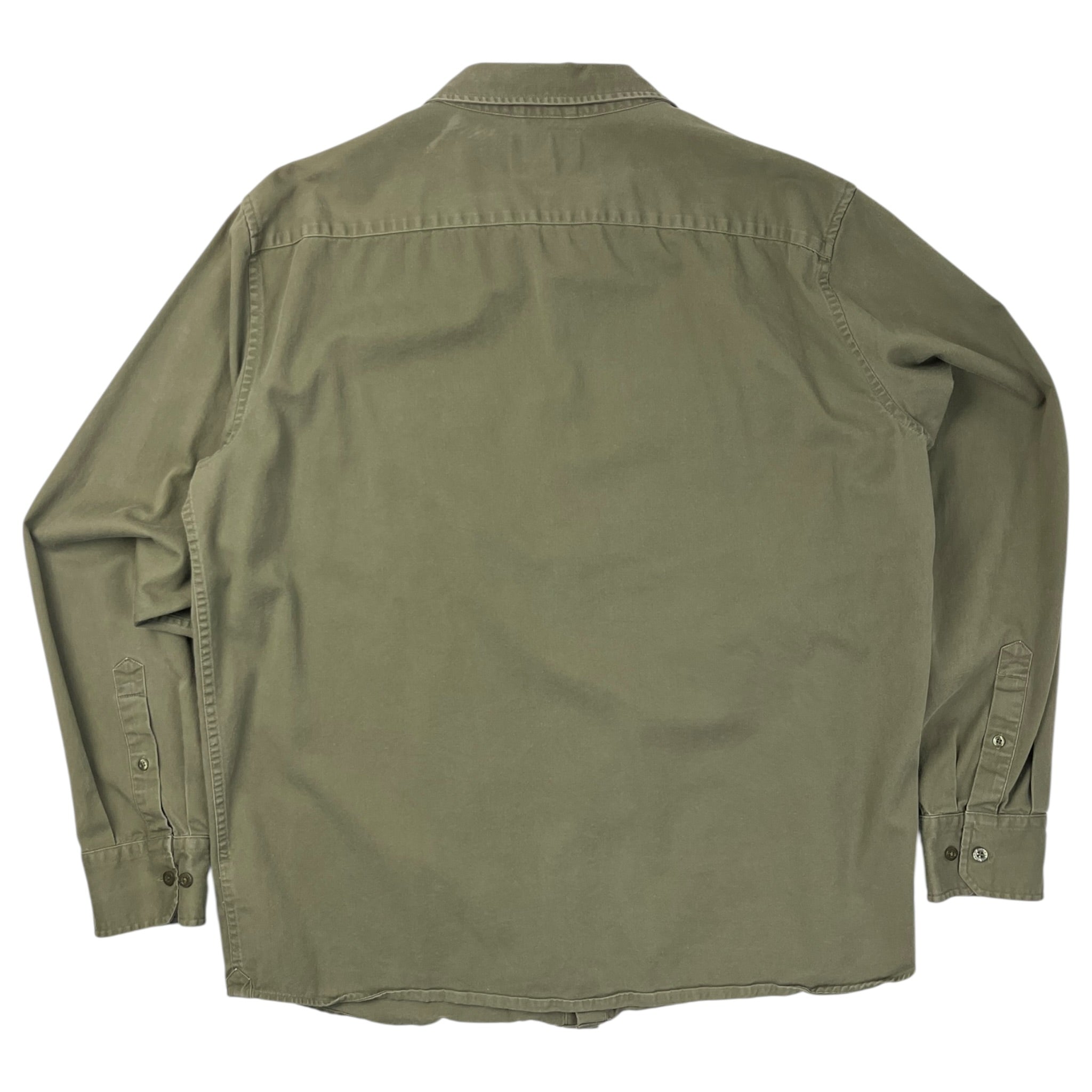 OVO Button Up Work Shirt Olive