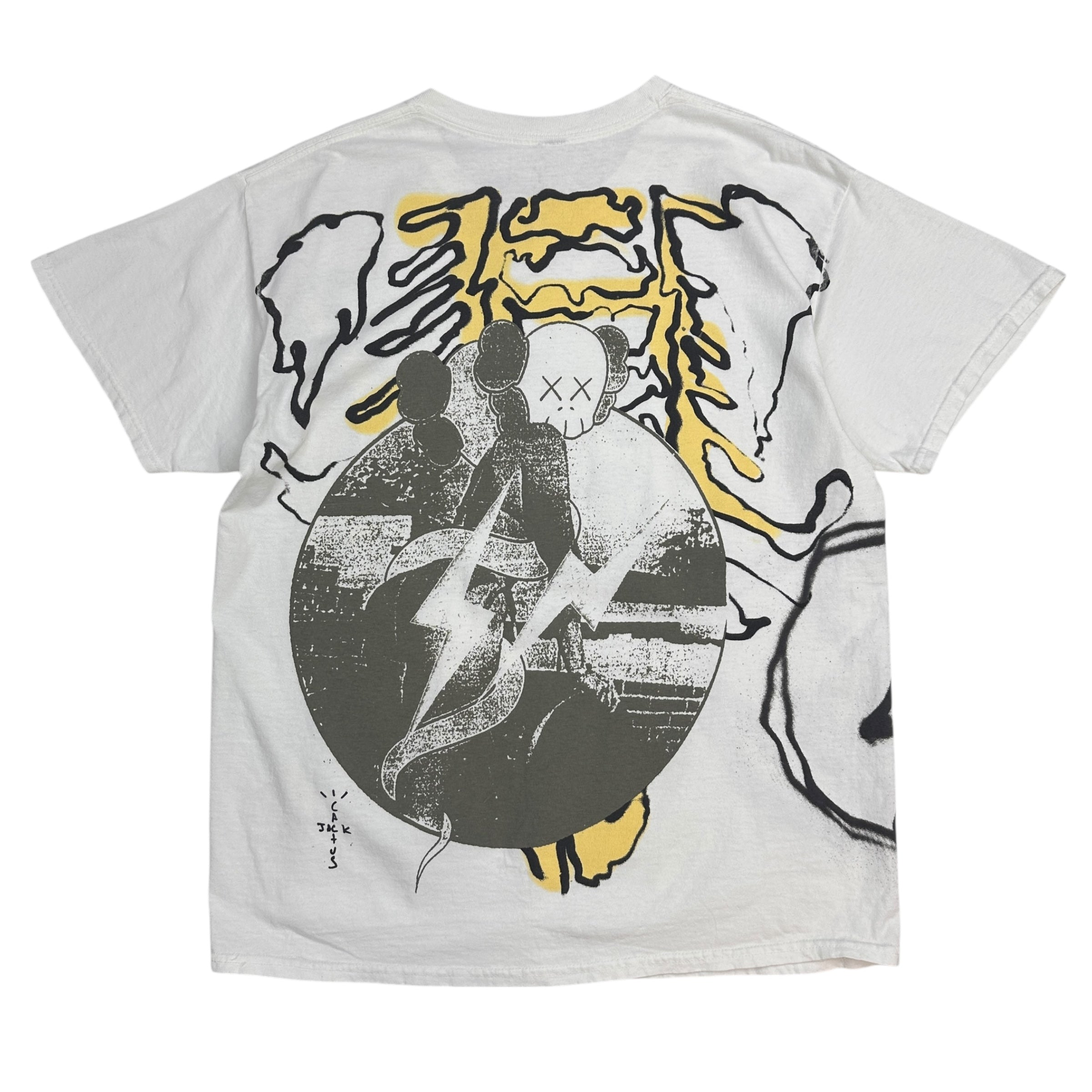 Travis Scott Cactus Jack x Kaws For Fragment T-Shirt White