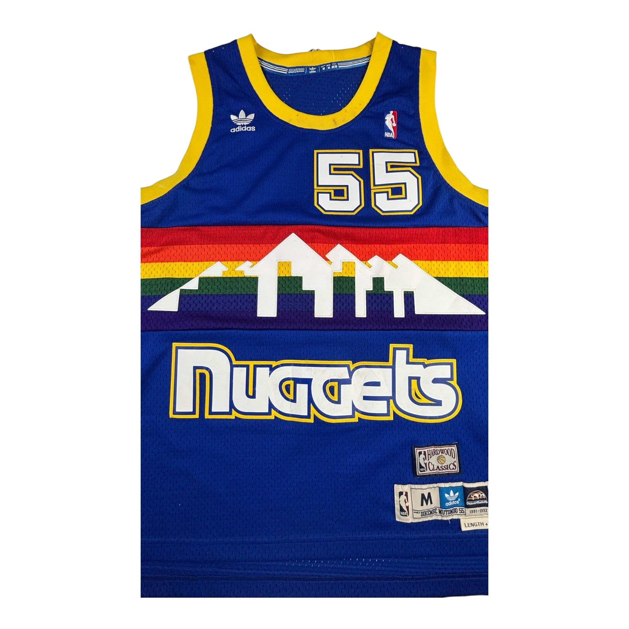 Adidas Denver Nuggets Dikembe Mutombo NBA Jersey