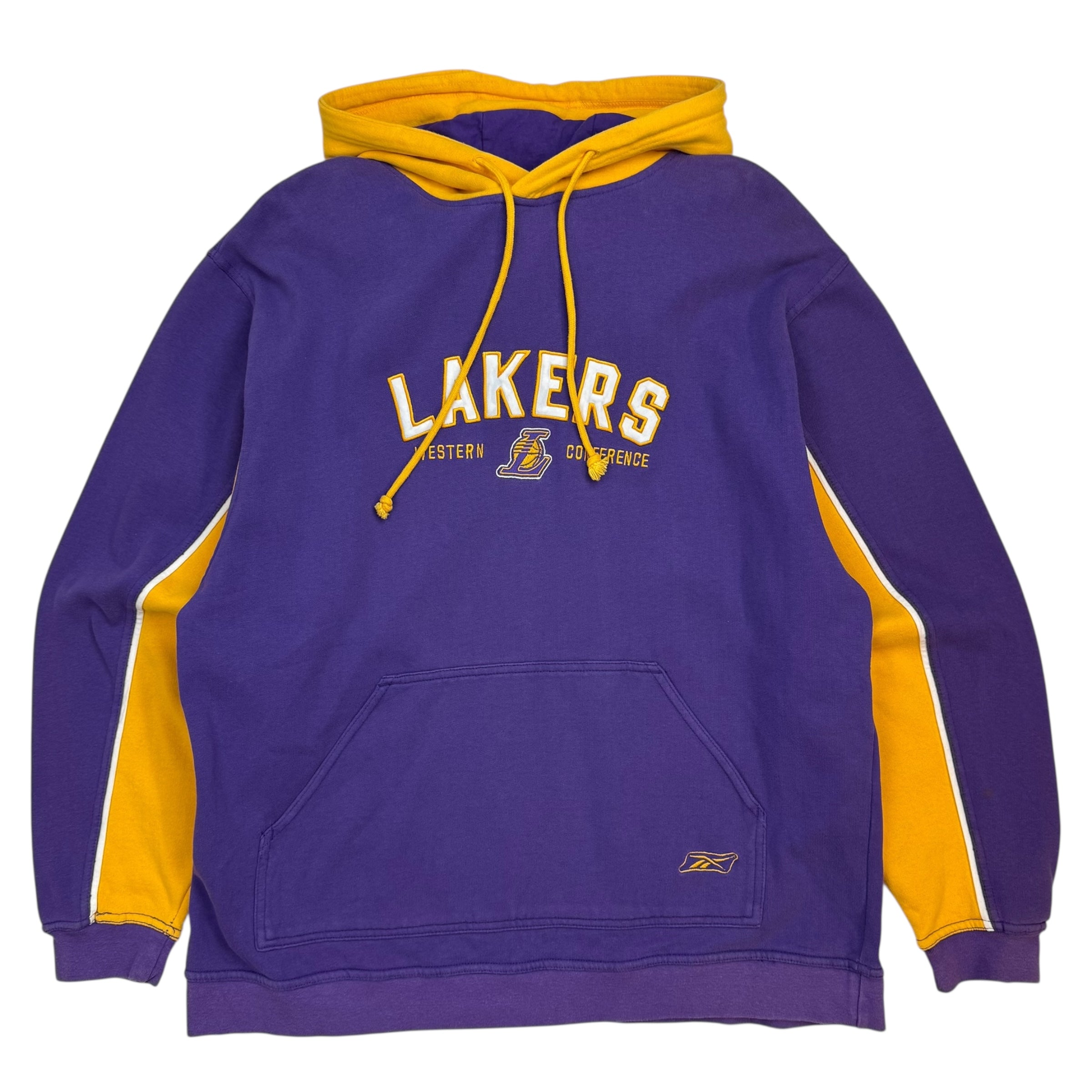 Vintage Reebok Los Angeles Lakers Hoodie Purple/Yellow