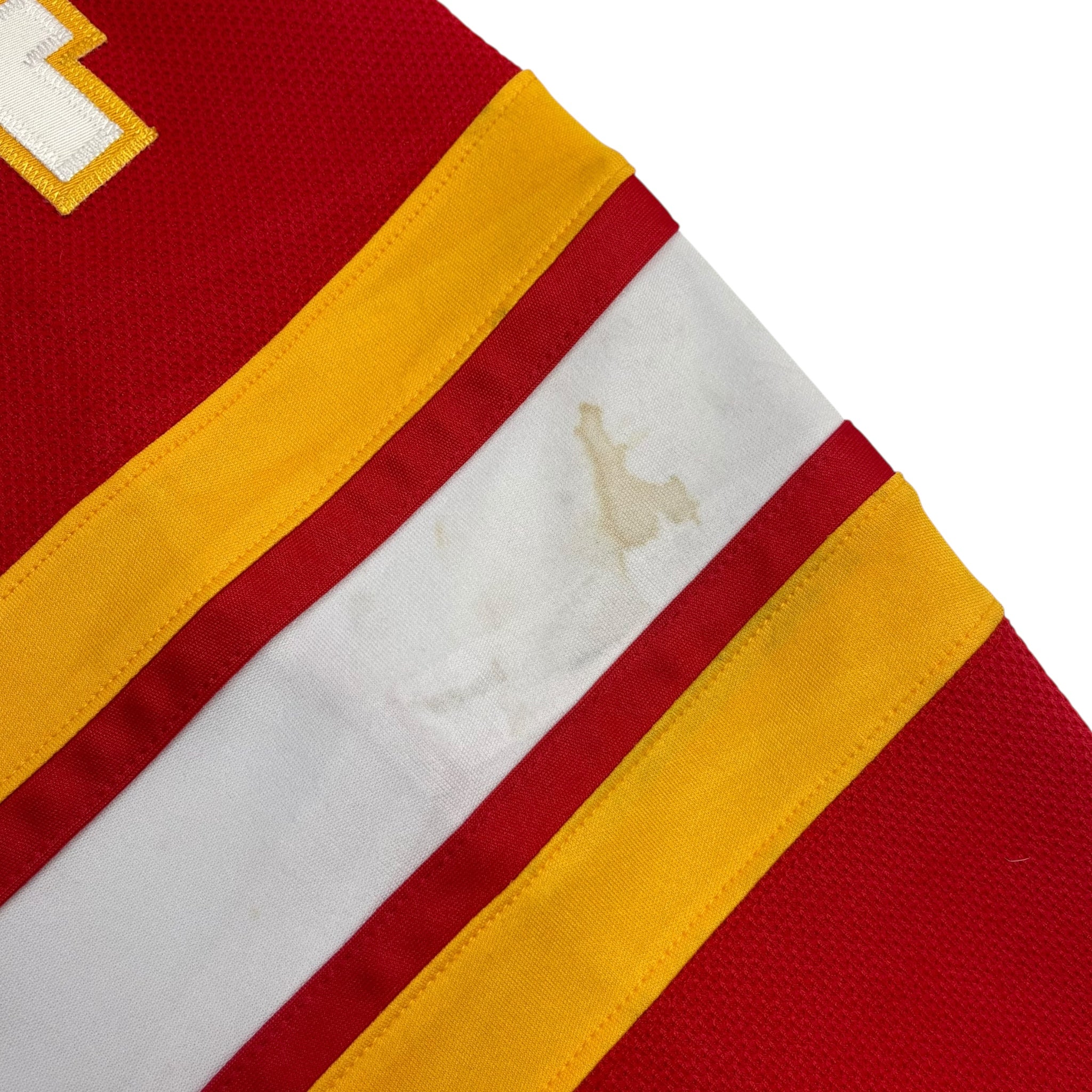 Calgary Flames Theo Fleury Reebok Home Jersey Red