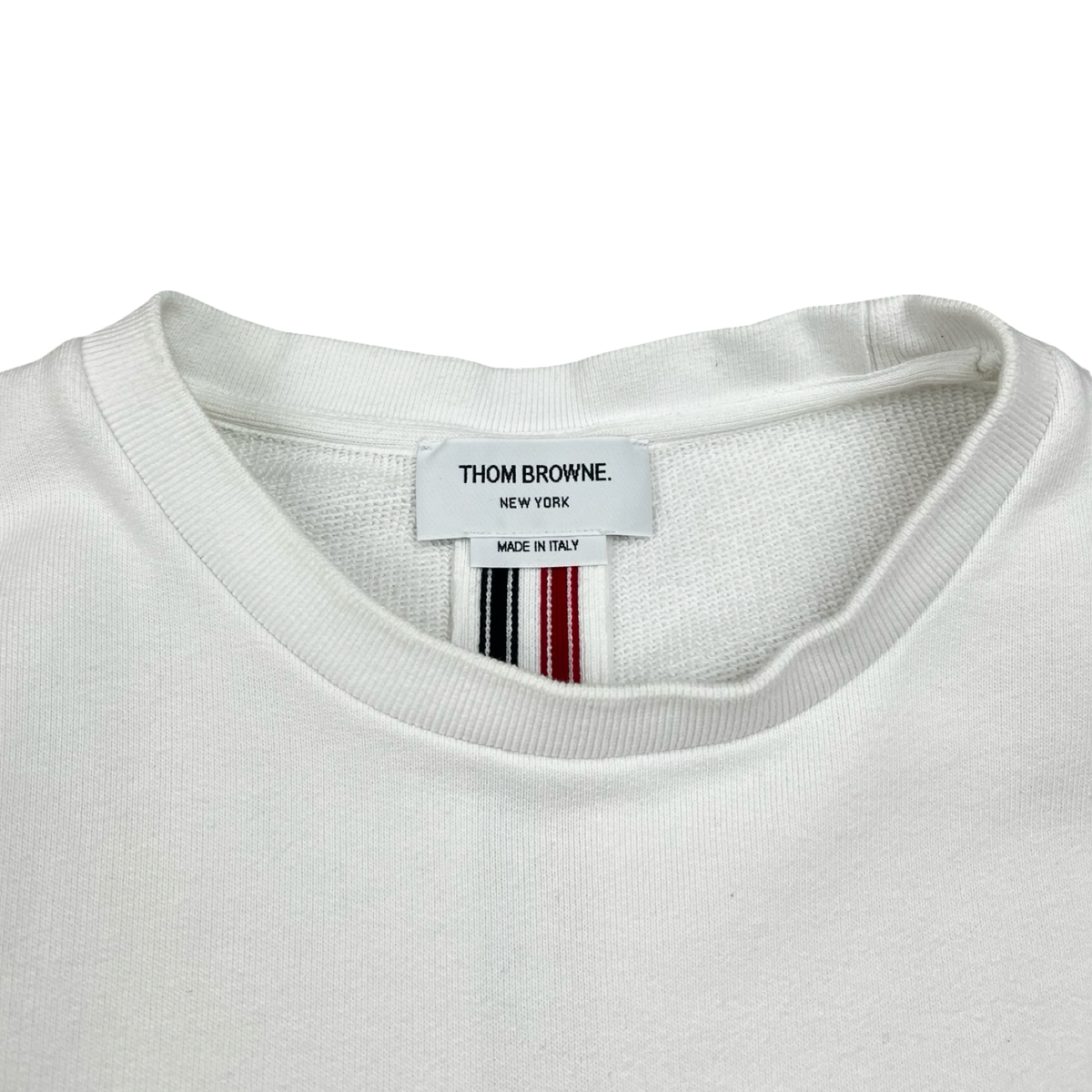 Thom Browne Crewneck Sweatshirt White