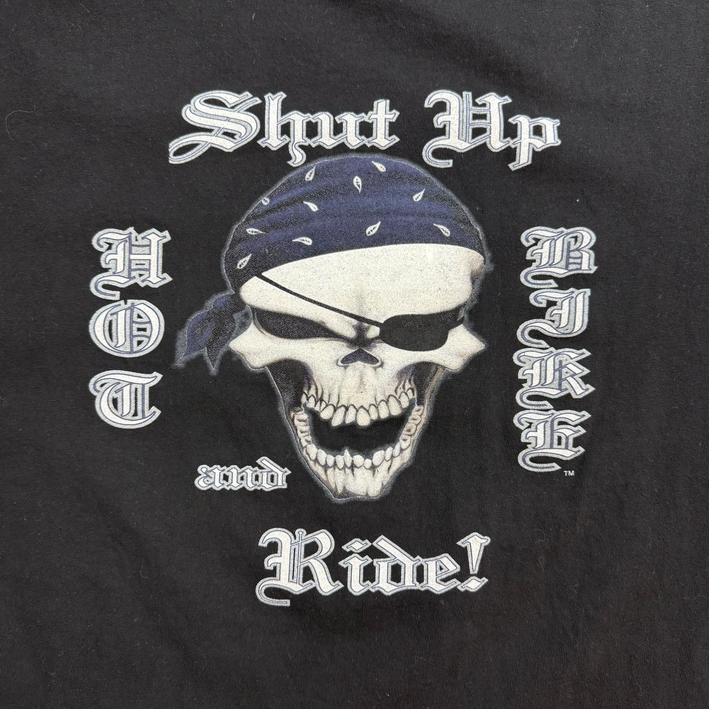 Vintage ‘Shut Up And Ride’ Tee Black