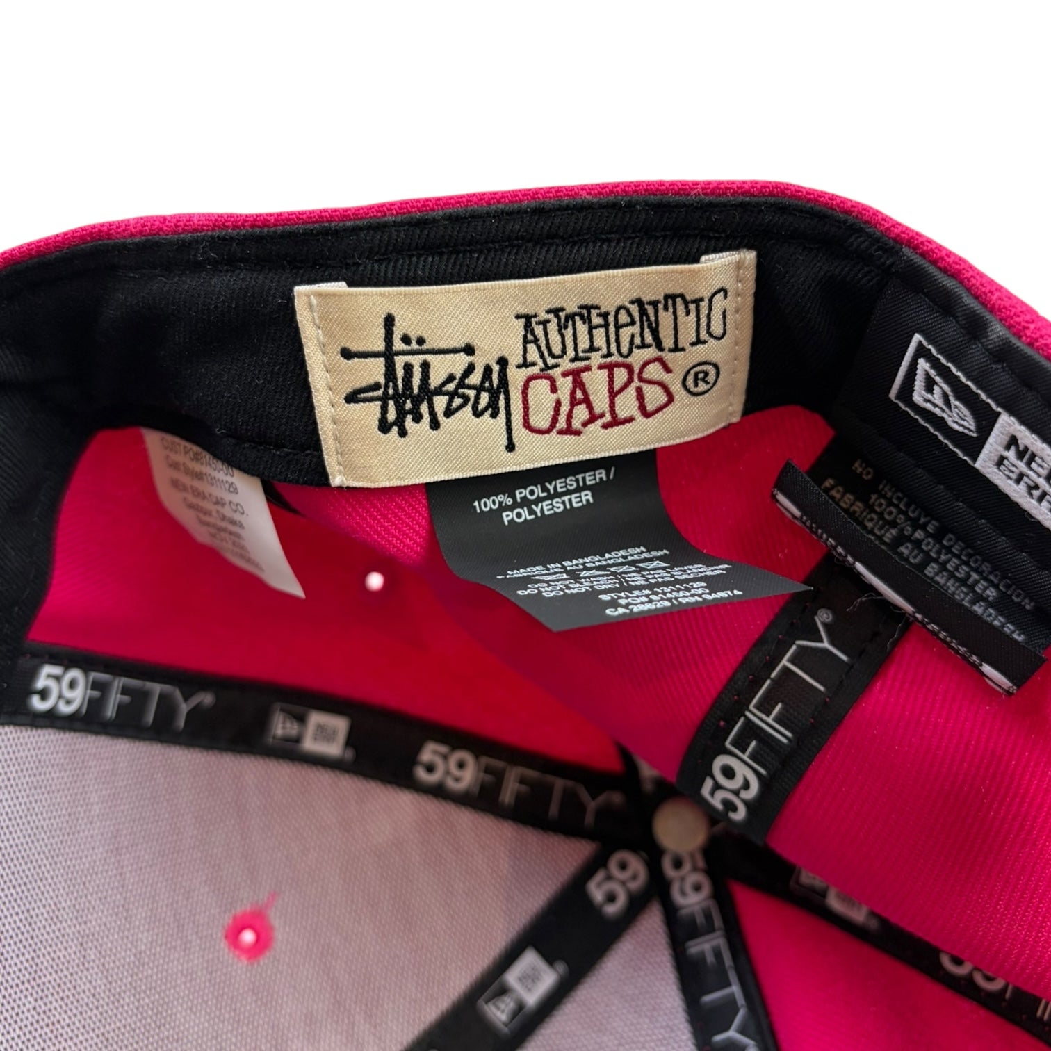 Stussy NewEra 8-Ball Fitted Hat Pink