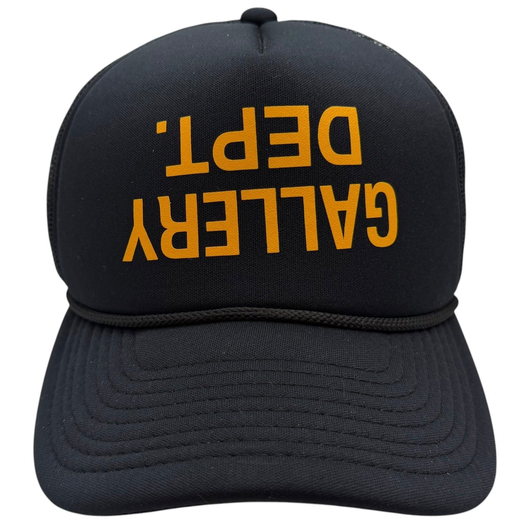 Gallery Dept. Upside Down Logo Mesh Trucker Hat Black