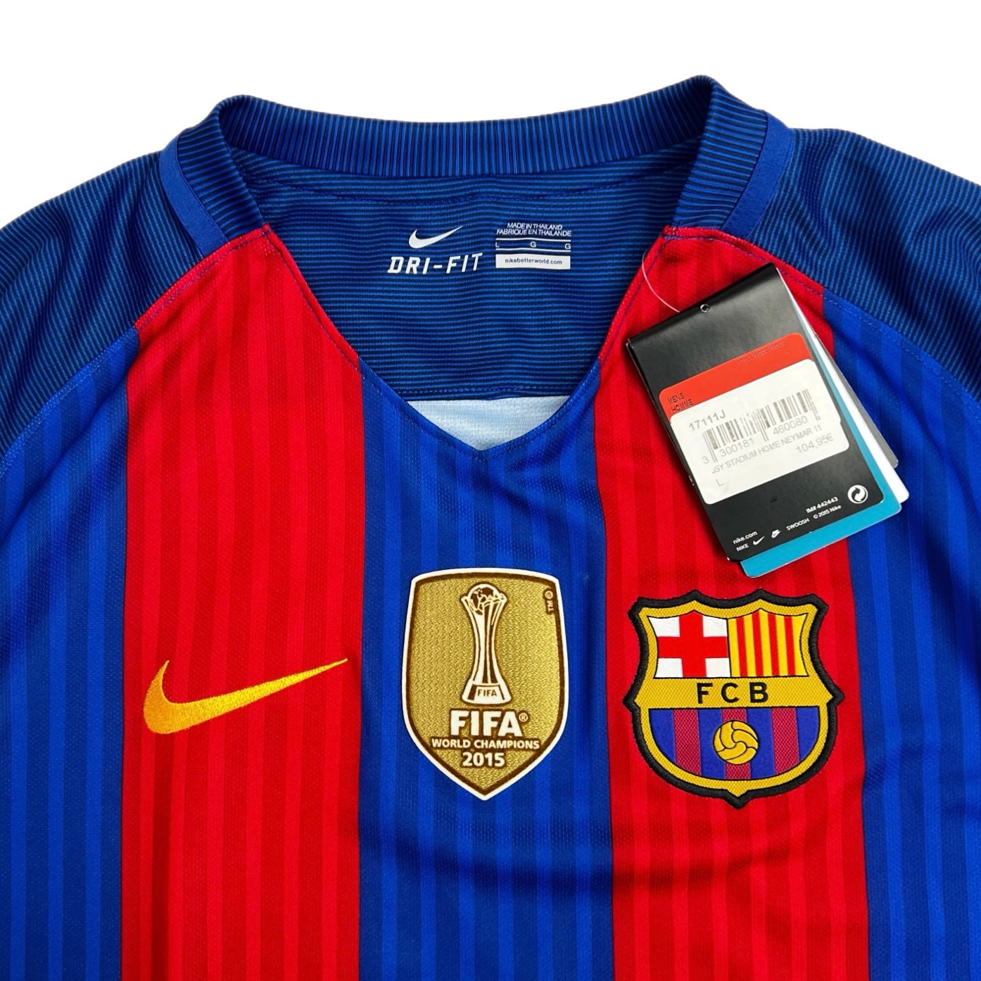 2016/17 Barcelona FIFA Neymar Jr Jersey