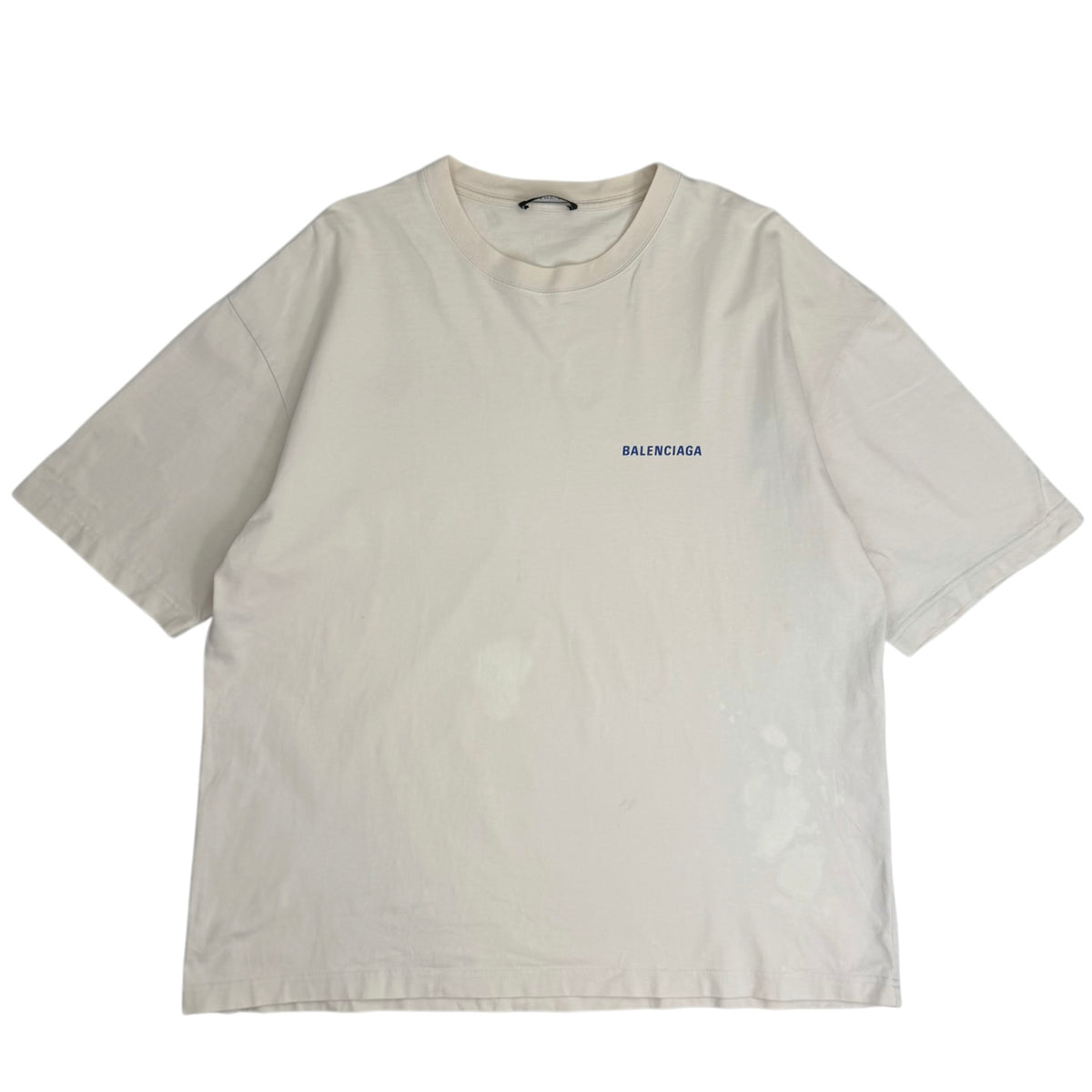 Balenciaga Badge Logo Tee Cream