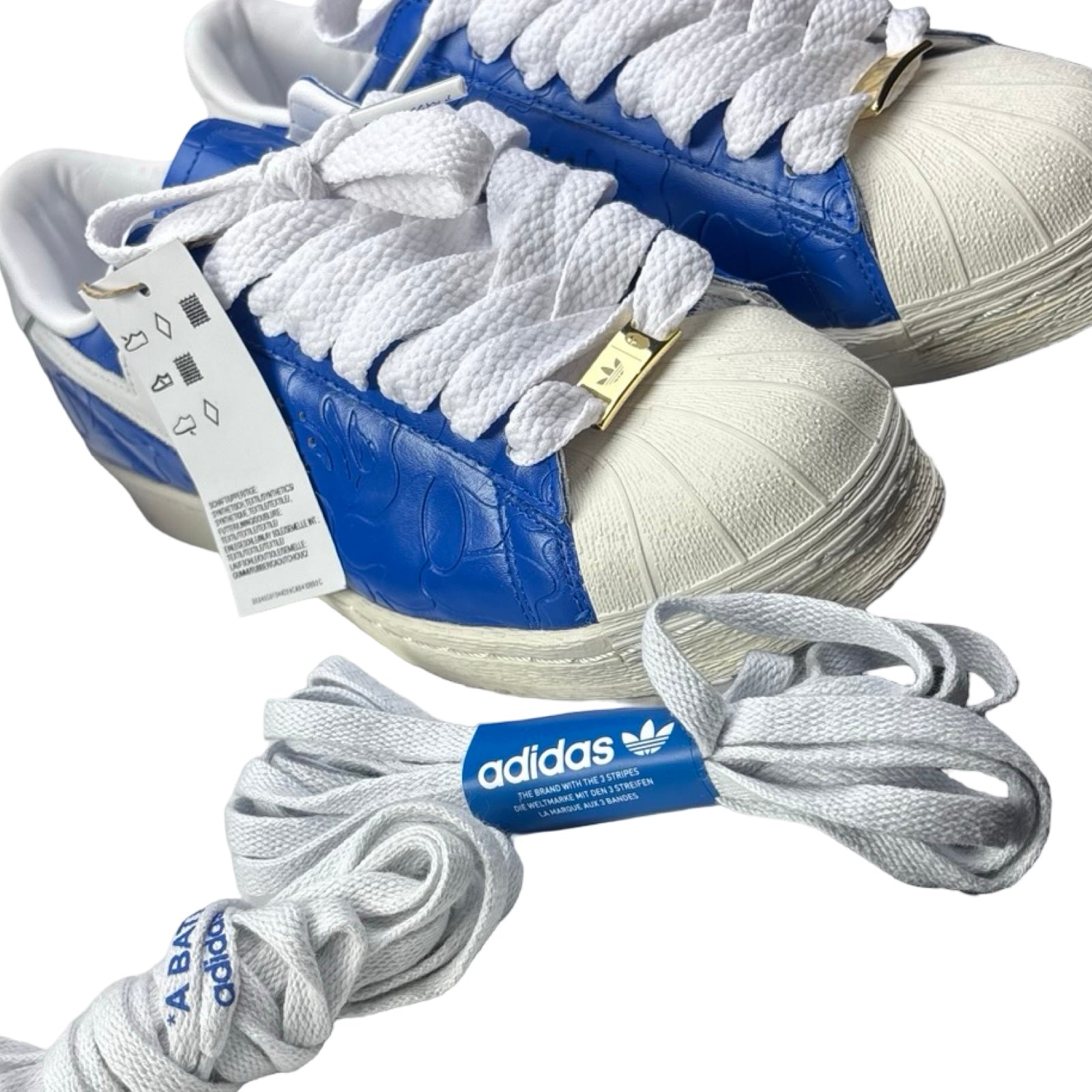 Bape x Adidas Superstar Vintage Blue White