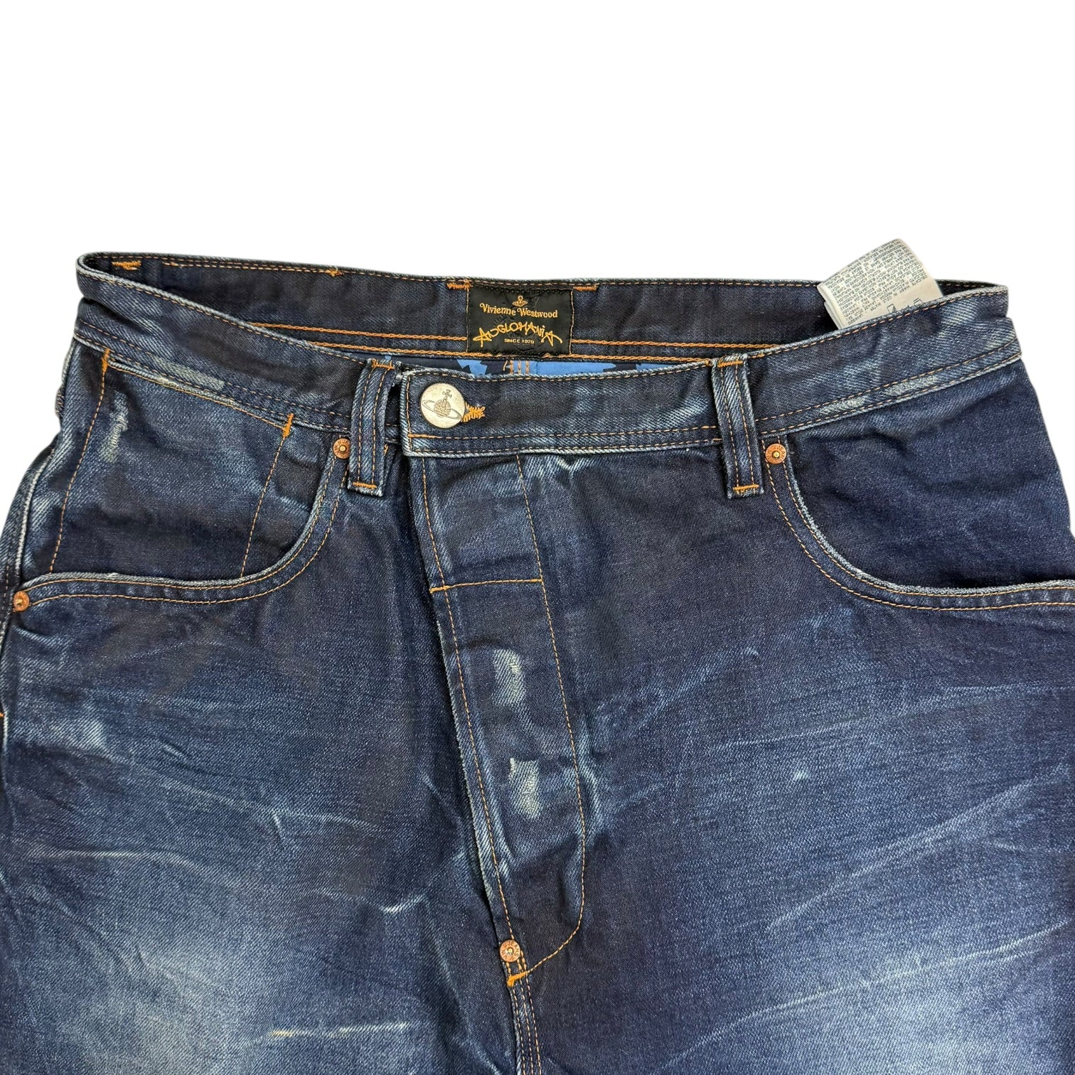 Vivienne Westwood Anglomania x Lee Banana Twist Leg Pants Indigo