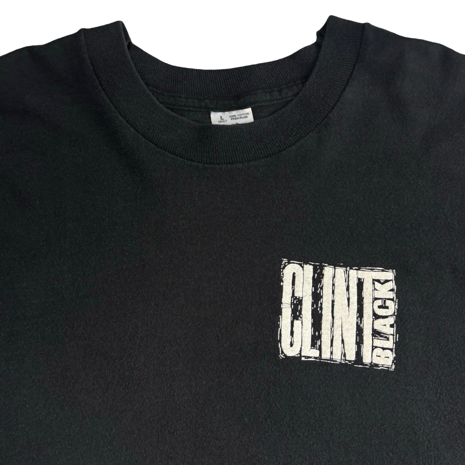 1996 Clint Black Portrait T-Shirt Black