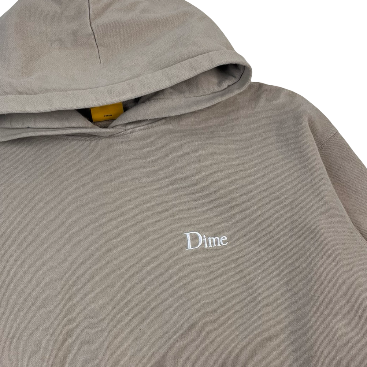 Dime Classic Logo Hoodie Beige