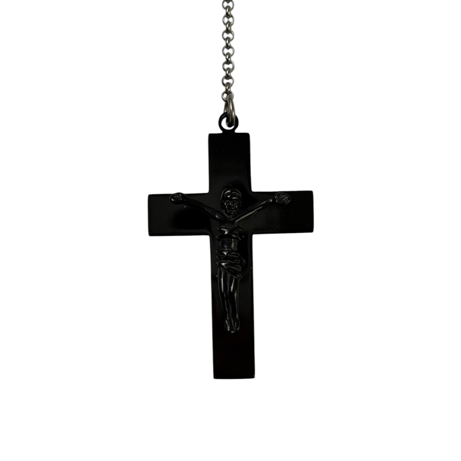 Mastermind Steel Cross Pendant Black