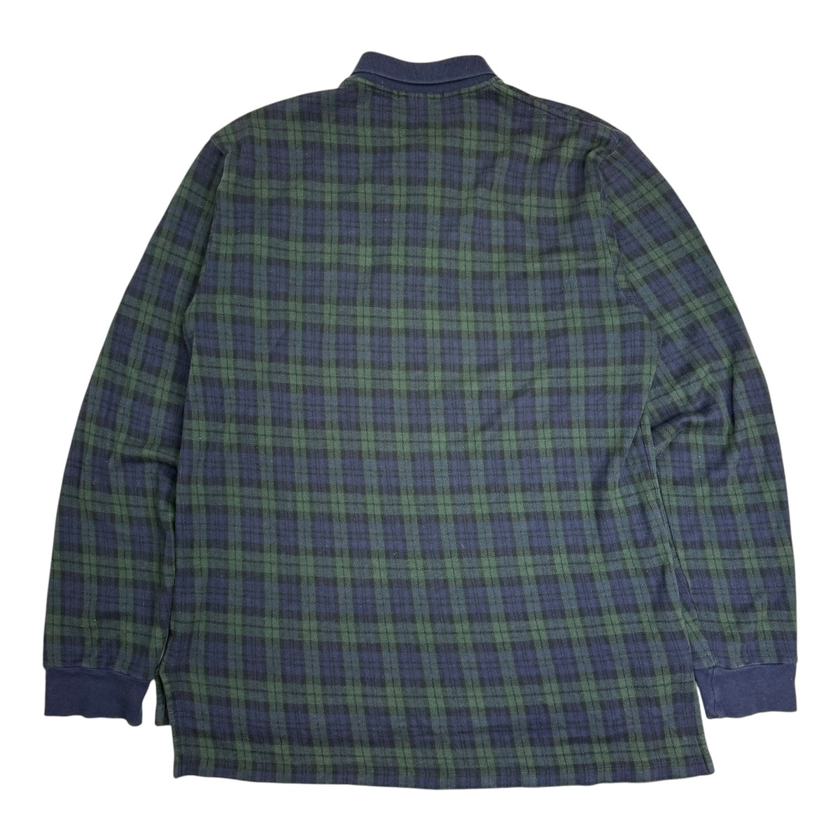 Vintage Polo Ralph Lauren L/S Tartan Polo Blue/Green