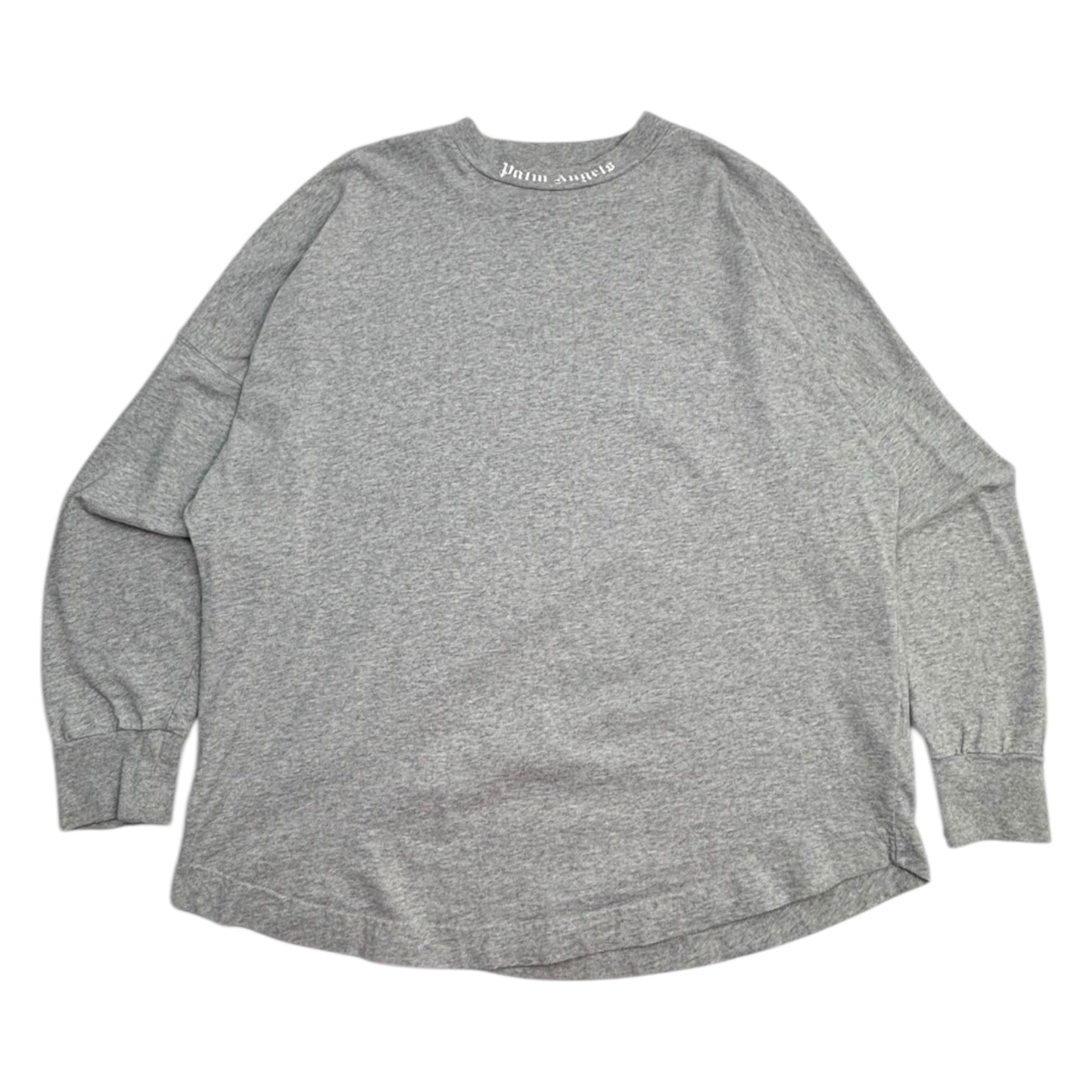 Palm Angels Classic Logo Long Sleeve Shirt Grey