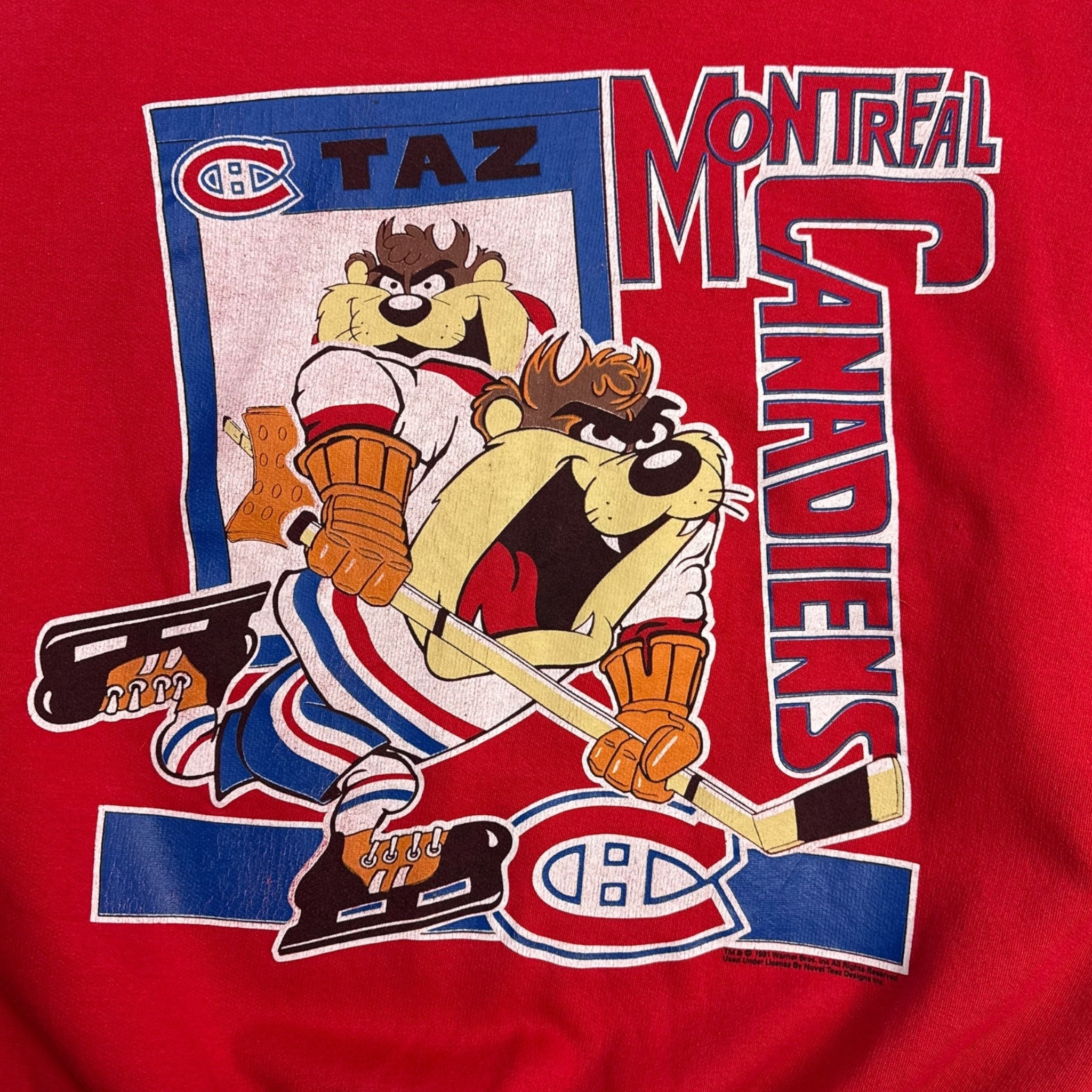 1991 Montreal Canadiens Tasmanian Devil Crewneck