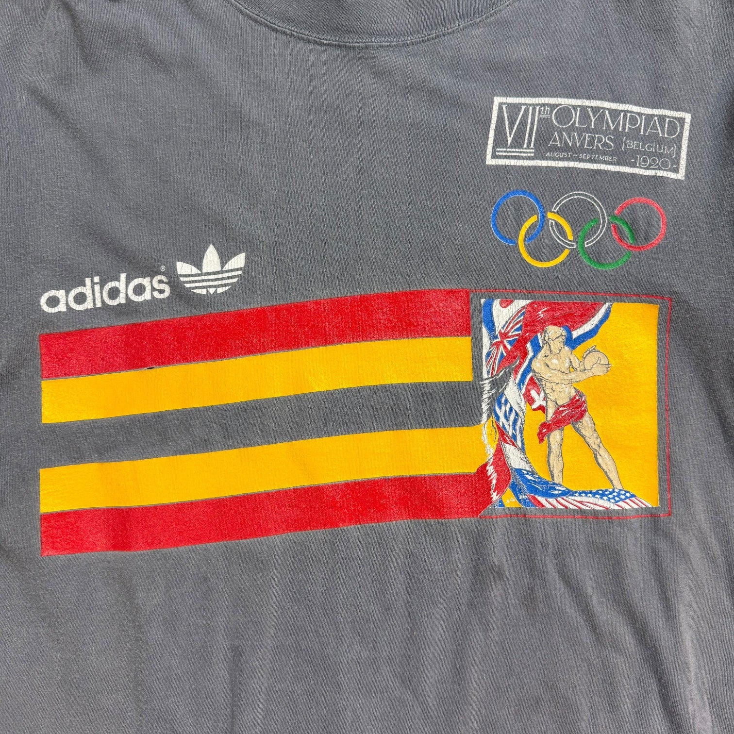 1976 Adidas Montreal Olympics Tee Grey