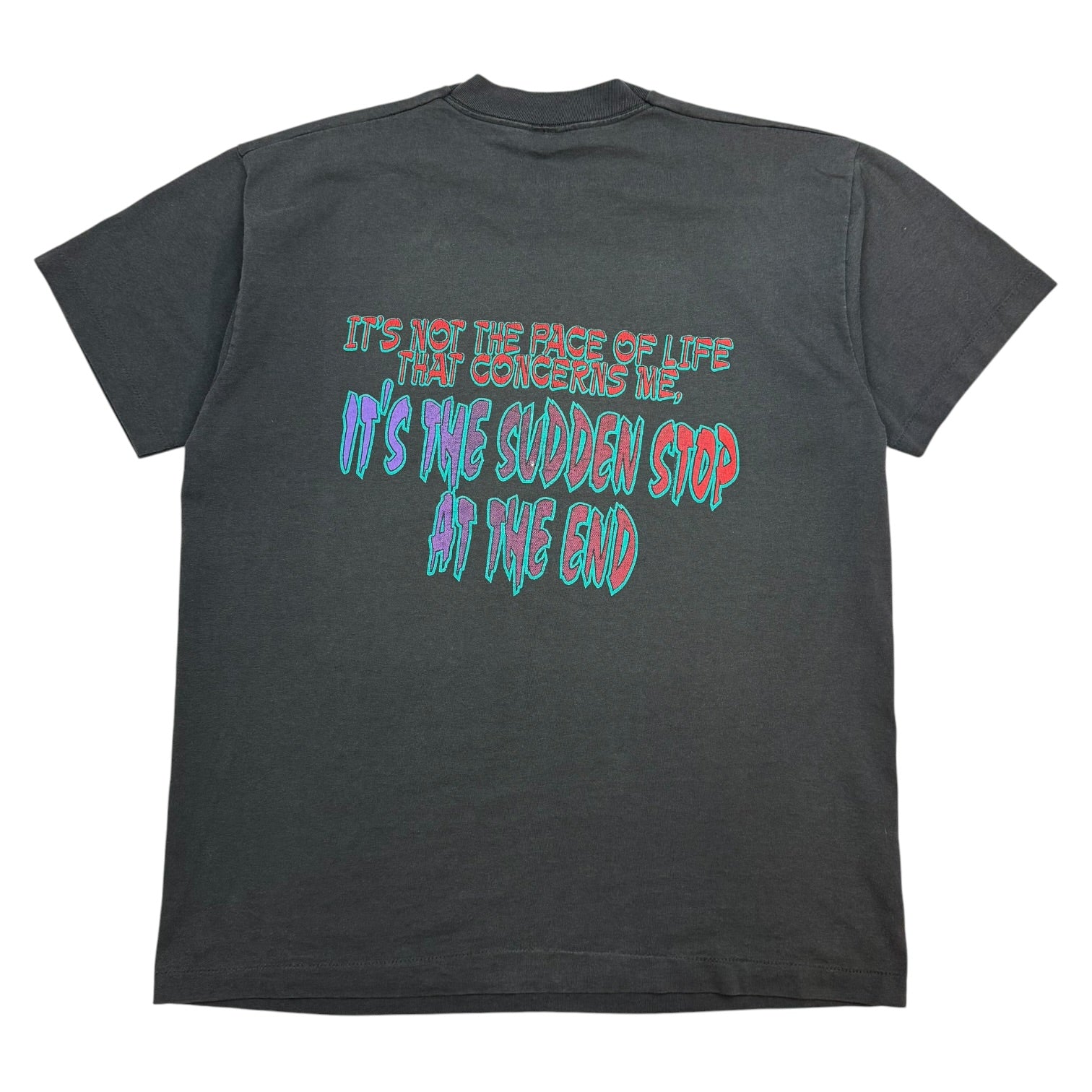 Vintage No Fear ‘… Sudden Stop…’  Tee Black