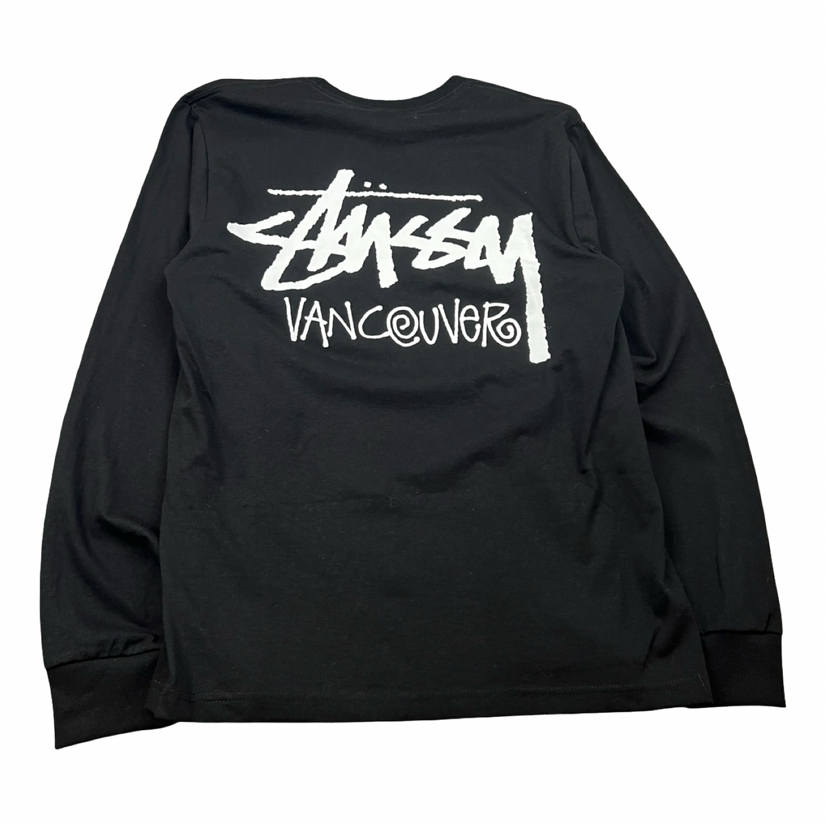 Stussy Stock Vancouver Longsleeve T-Shirt Black