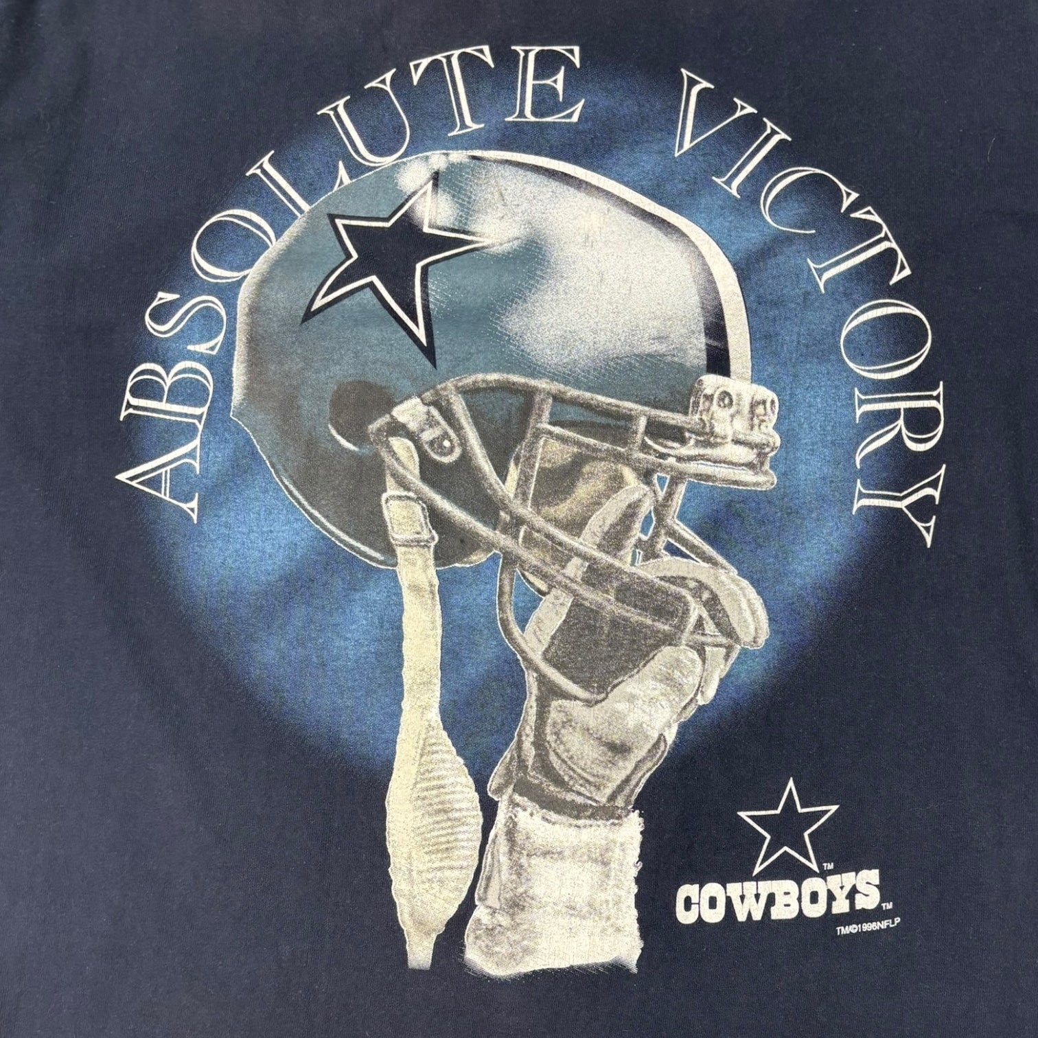 Vintage 1996 Dallas Cowboys “Absolute Victory” T-Shirt Navy