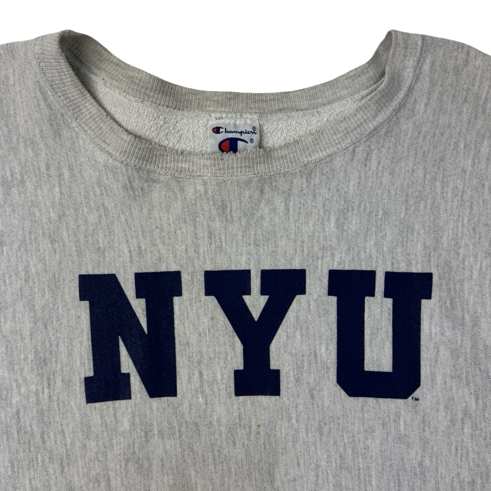 Vintage New York University Champion Reverse Weave Crewneck