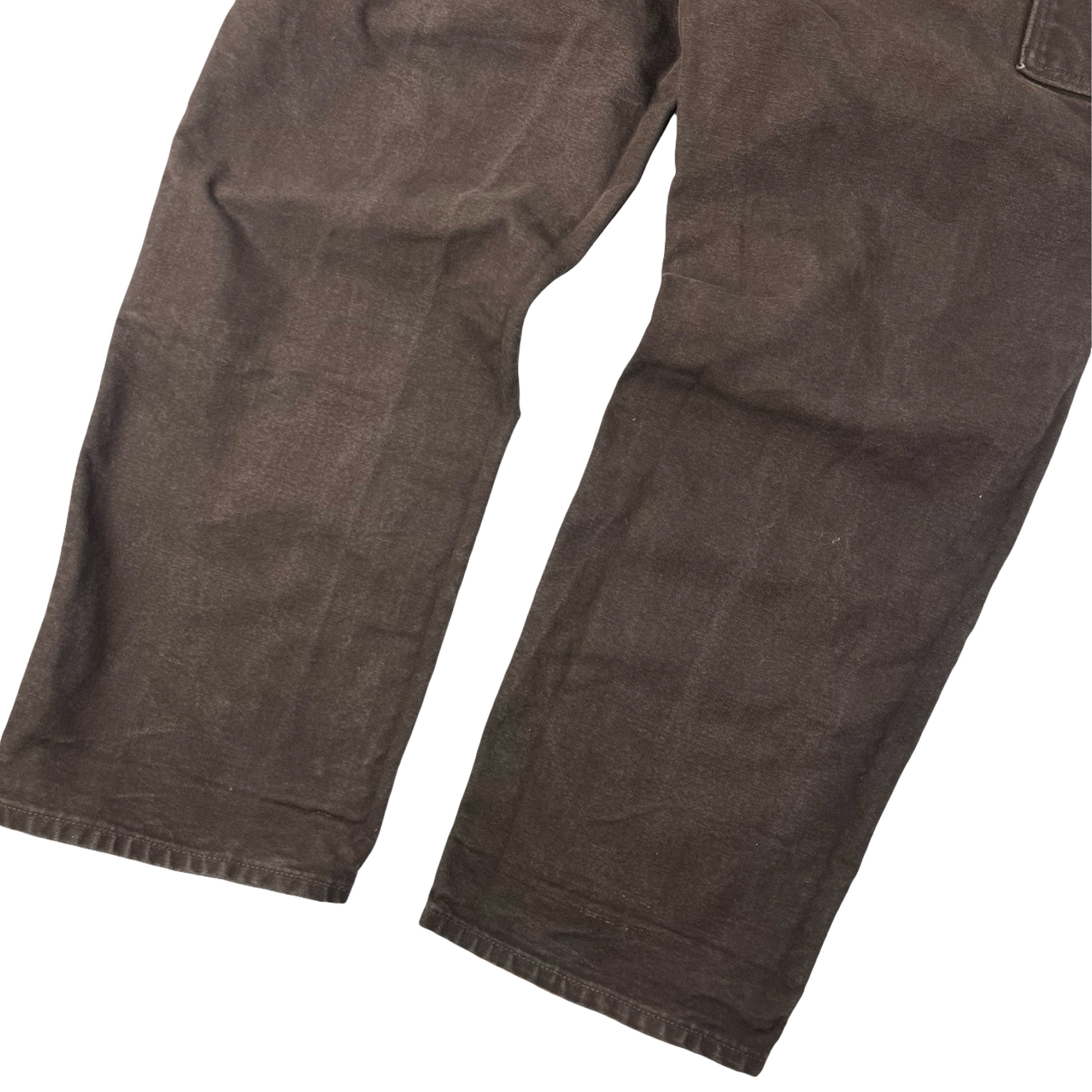 Vintage Carhartt Double Knee Carpenter Pants Dark Brown