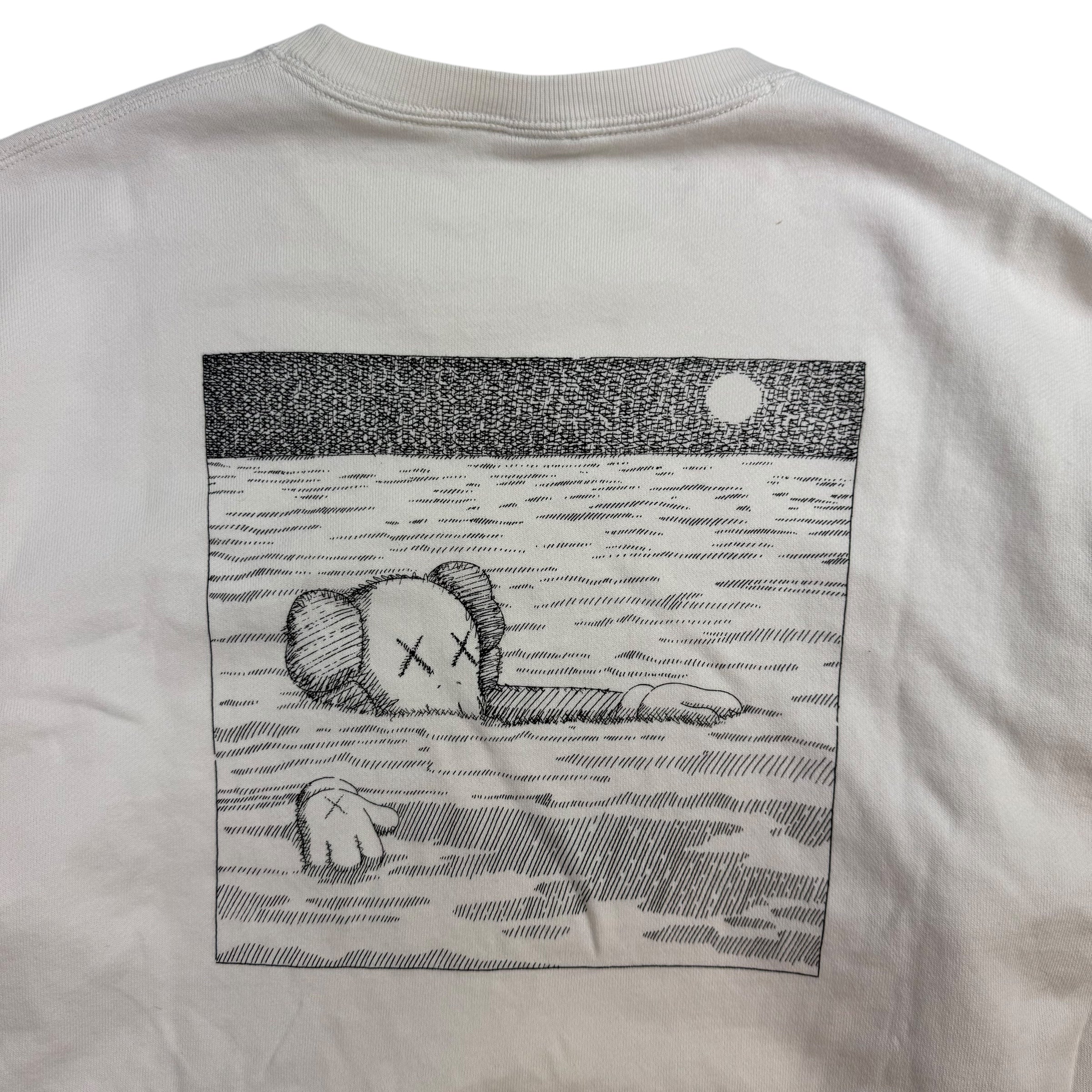 Kaws x Uniqlo Crewneck White